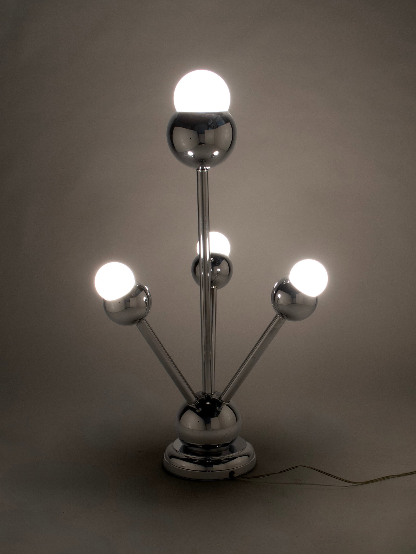 CHROME 'SPUTNIK' TABLE LAMP - 5
