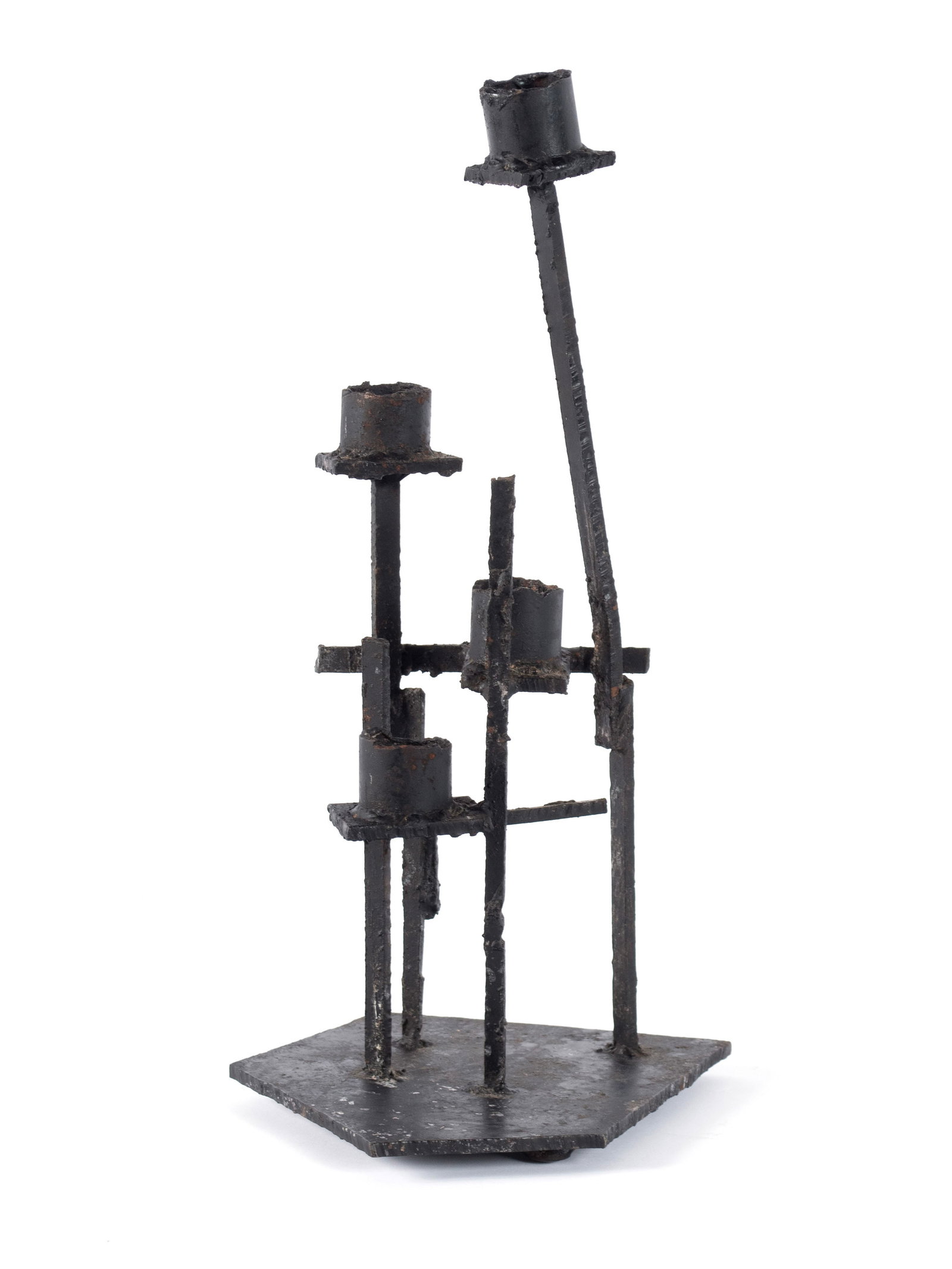 PAUL EVANS STYLE BRUTALIST CANDLEHOLDER - 2