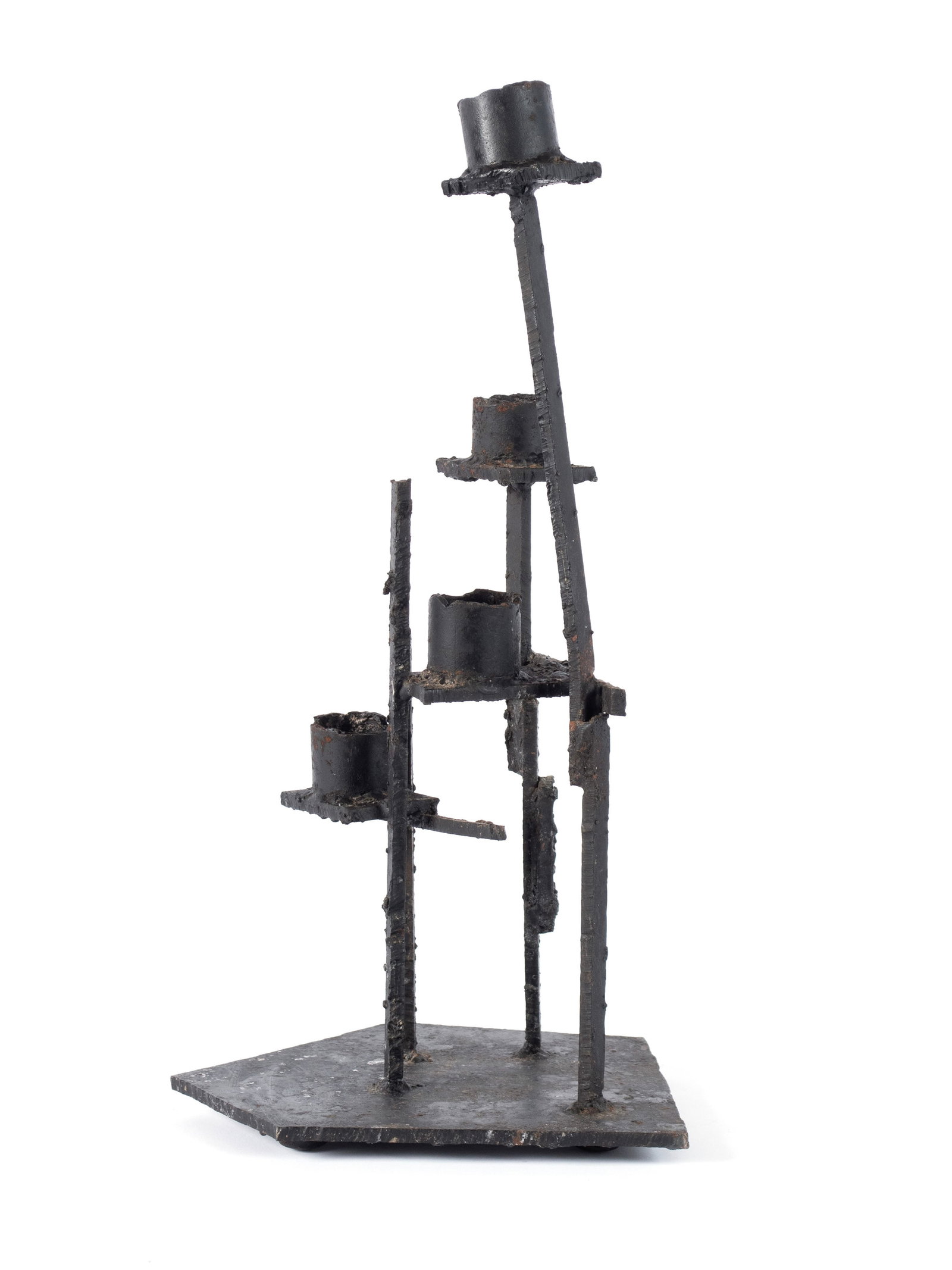 PAUL EVANS STYLE BRUTALIST CANDLEHOLDER - 3