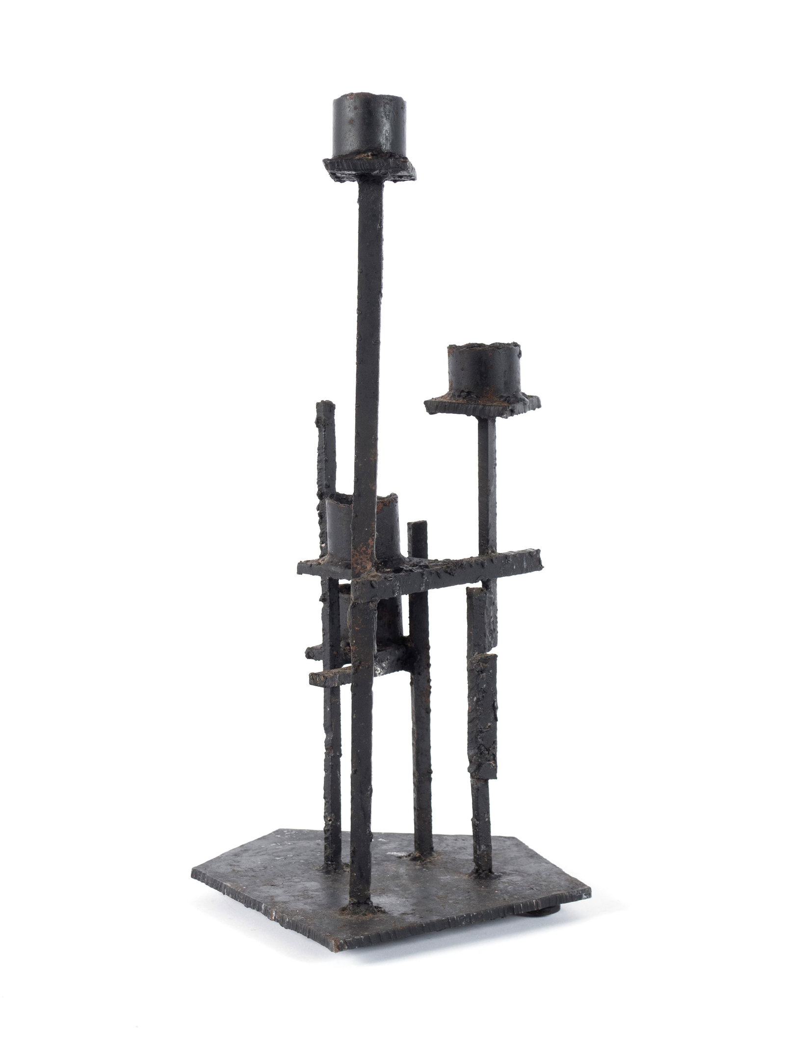 PAUL EVANS STYLE BRUTALIST CANDLEHOLDER - 4
