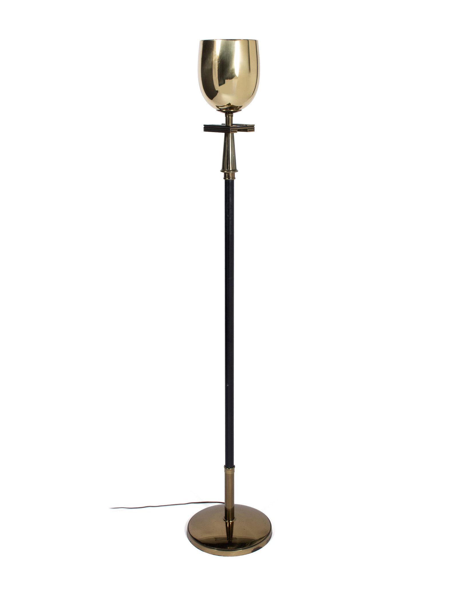 TOMMI PARZINGER STYLE TORCHIERE FLOOR LAMP (1 of 7)