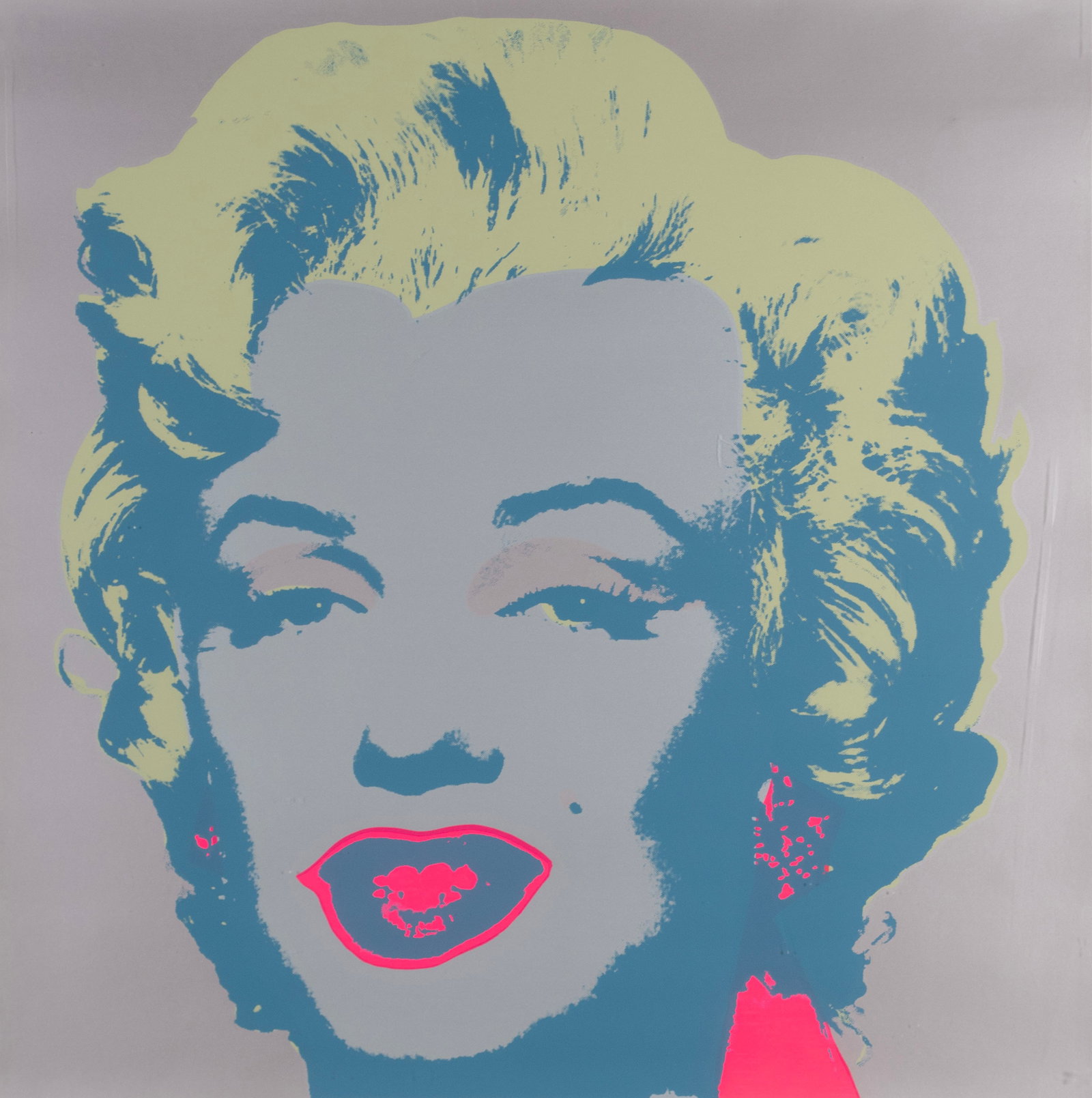 AFTER ANDY WARHOL, MARILYN MONROE SCREENPRINT: AFTER ANDY WARHOL, MARILYN MONROE SCREENPRINT Sunday B Morning, circa 1980s. Framed. Sheet: 36 x 36 in. (91.4 x 91.4 cm.), Frame: 39 x 39 in. (99.1 x 99.1 cm.)