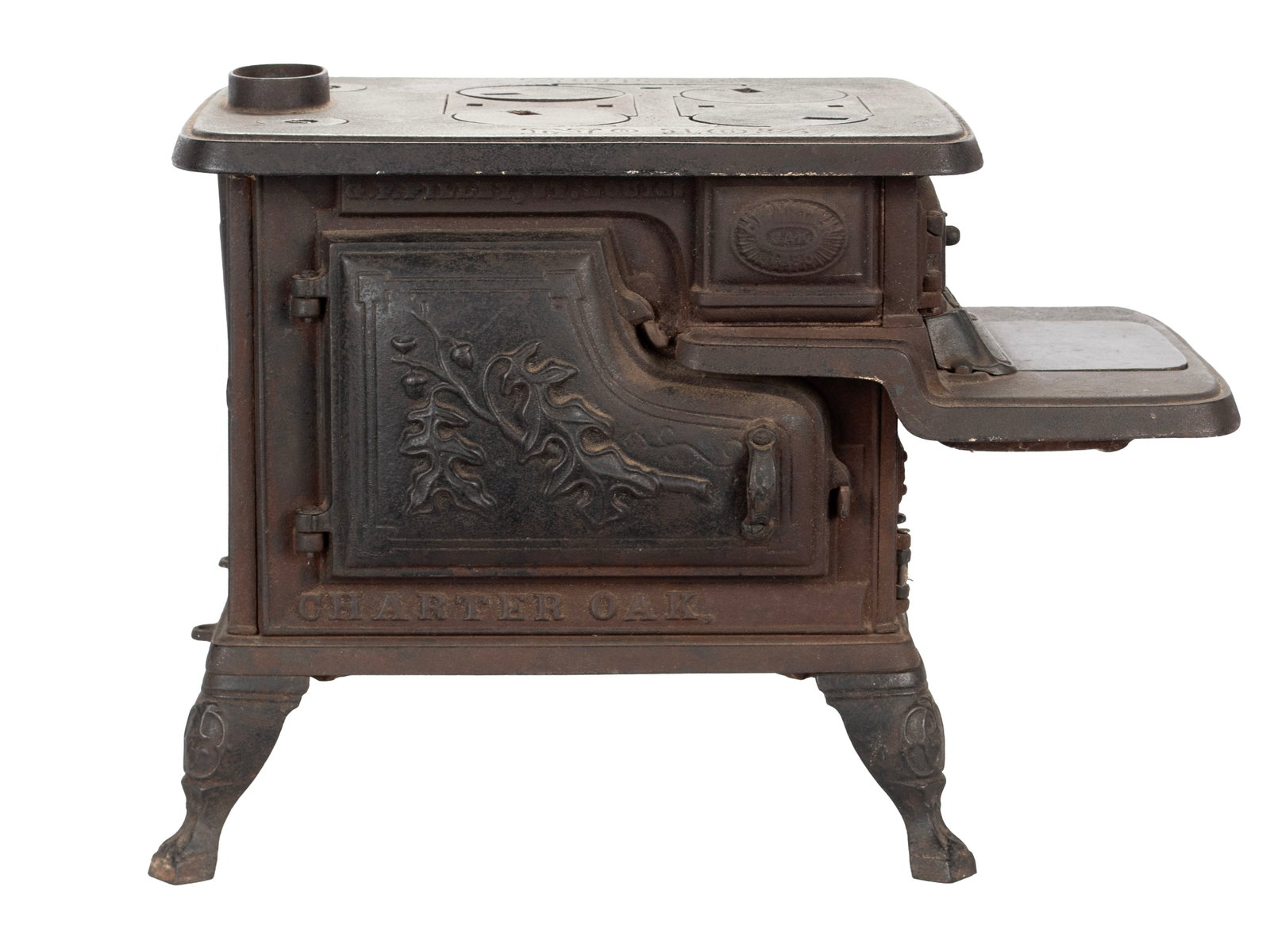 CHARTER OAK NO. 103 SALESMAN SAMPLE IRON STOVE (1 of 10)