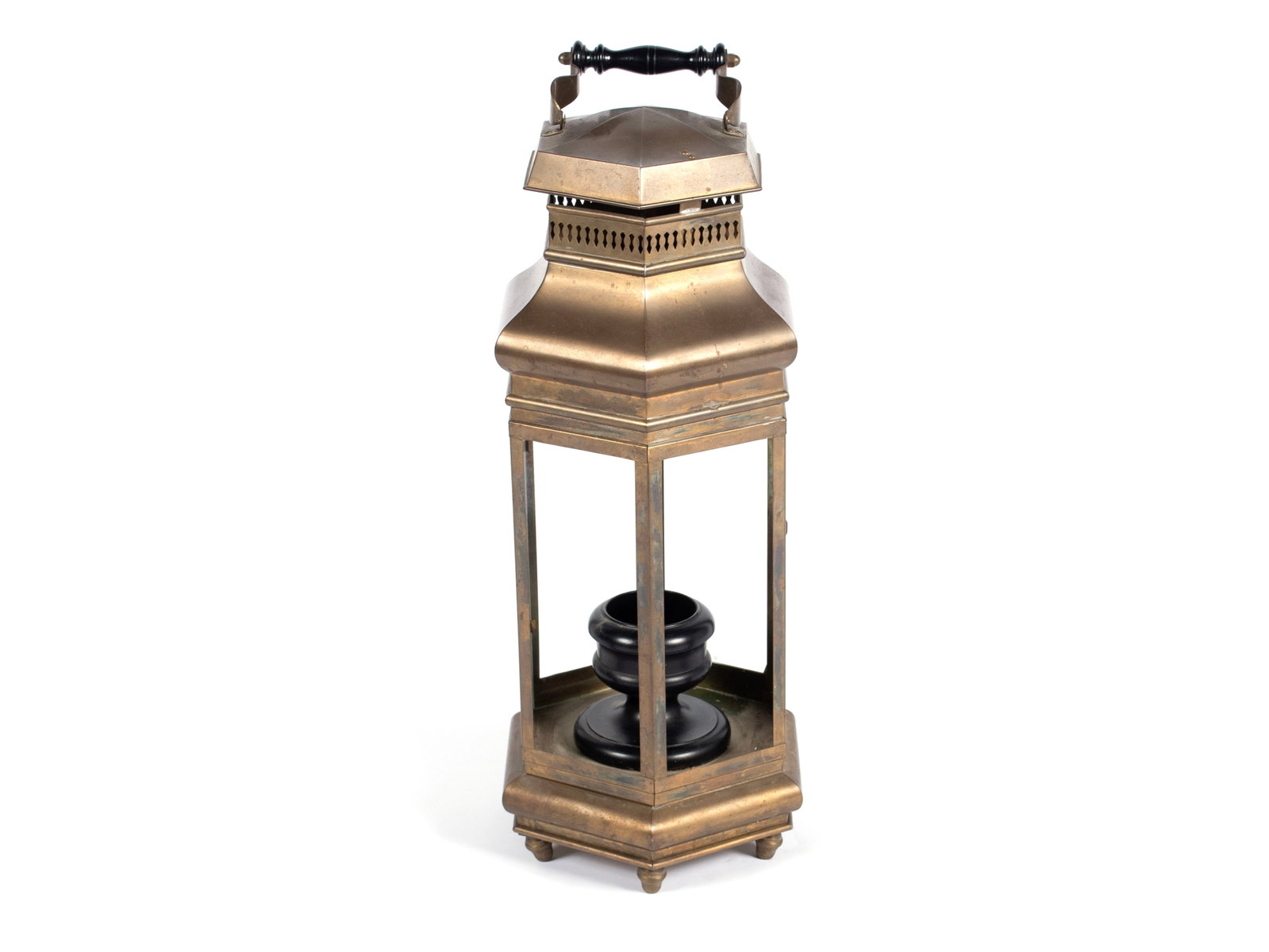 BRASS CANDLE LANTERN - 4