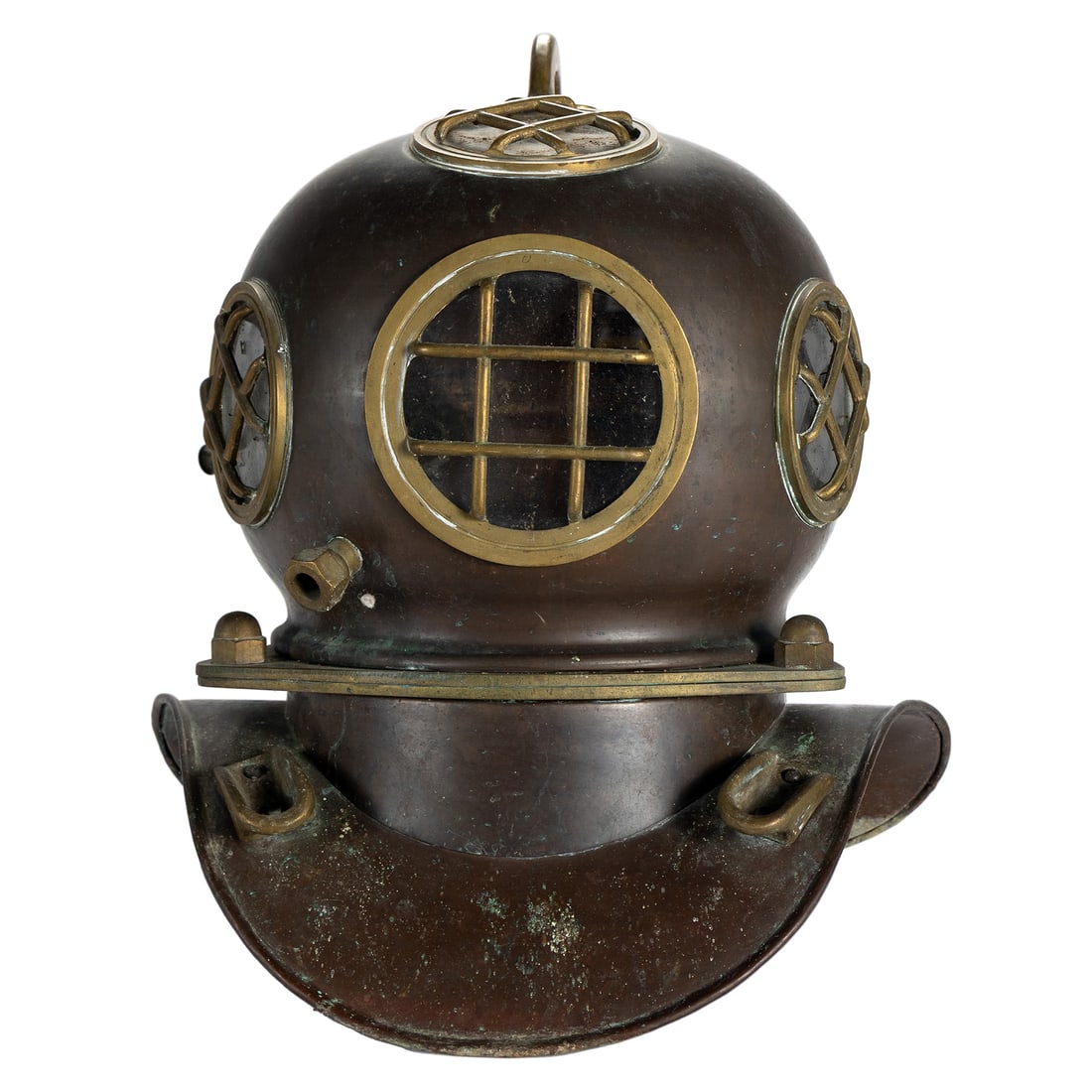 COPPER AND BRASS DEEP SEA DIVERS HELMET (1 of 6)