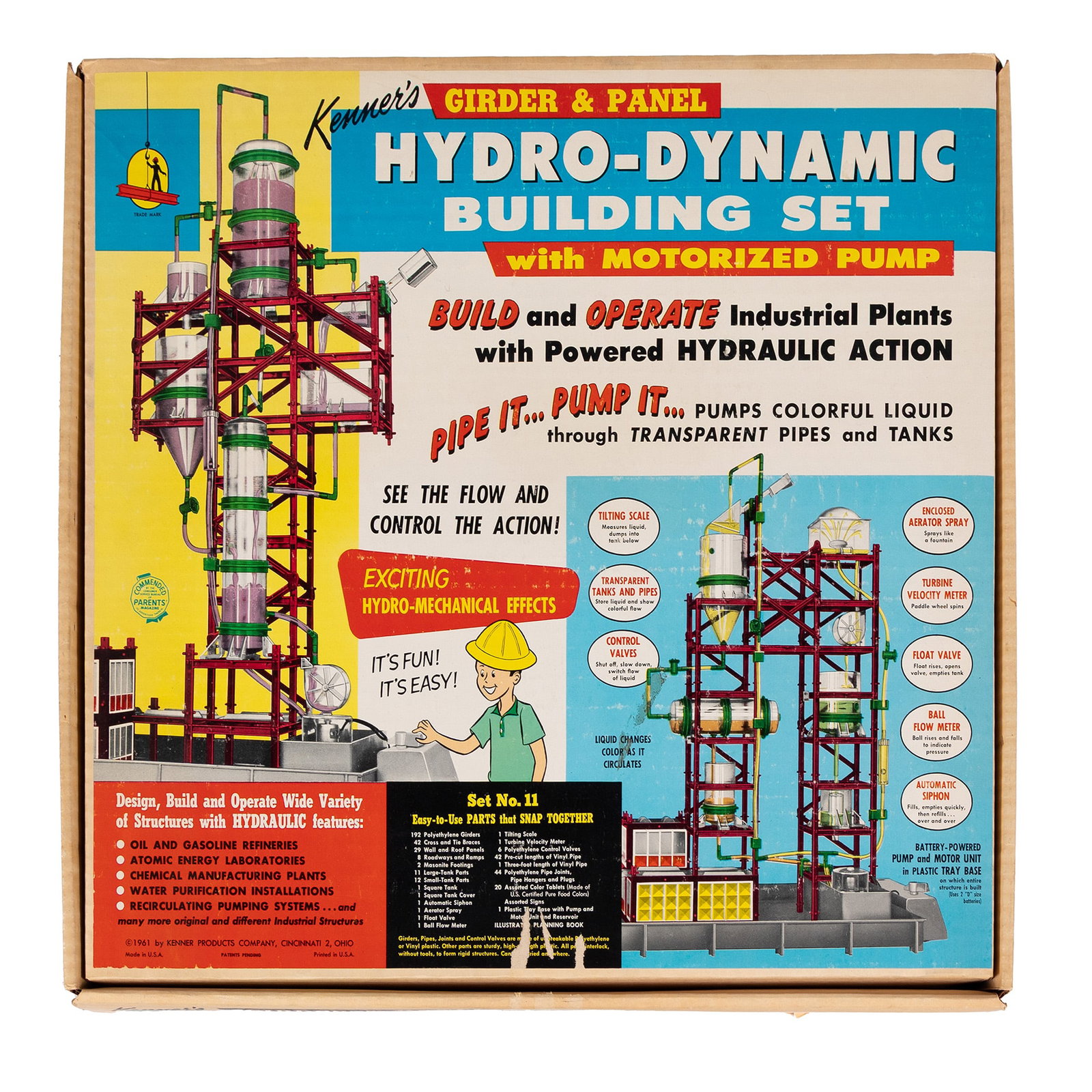KENNER'S HYDRO DYNAMIC BUILDING SET