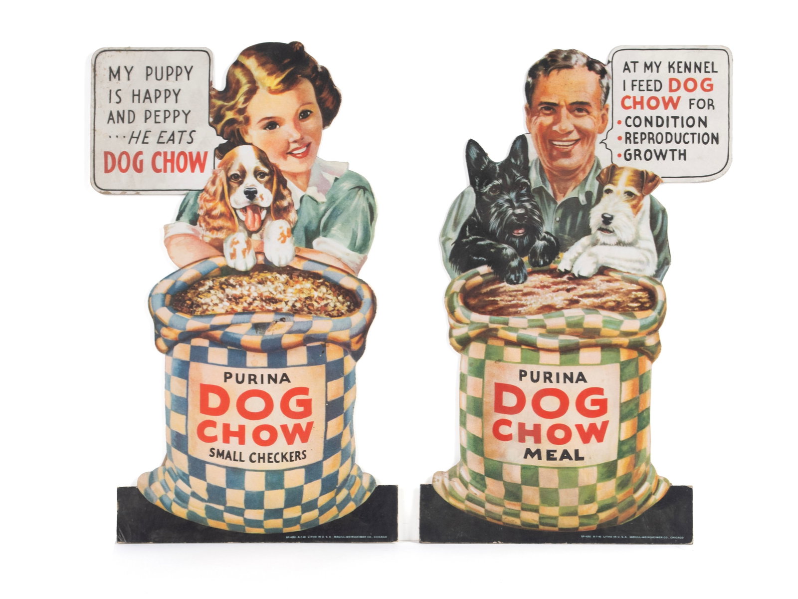 TWO PURINA COUNTER TOP ADVERTISING BOARDS (1 of 6)