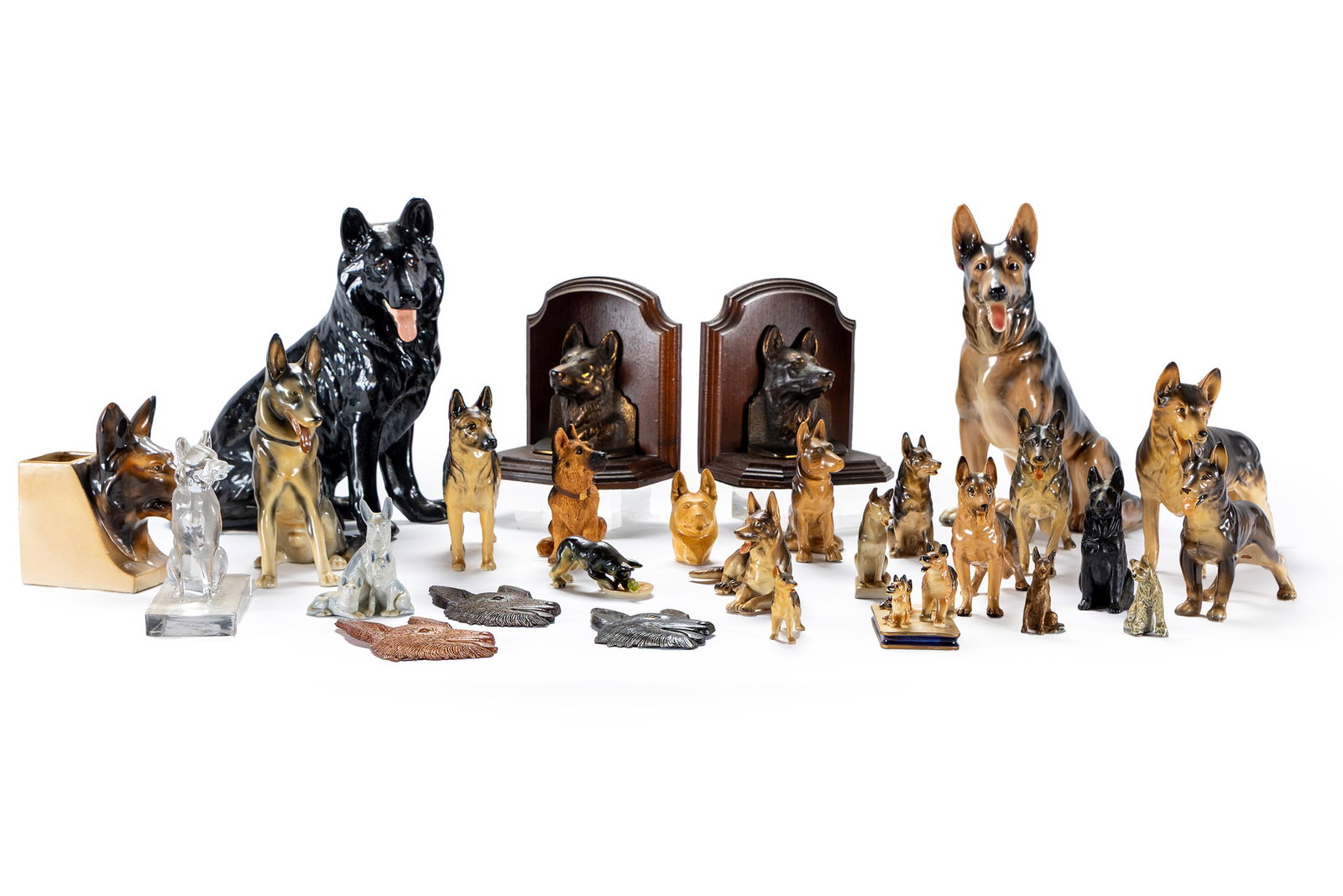 COLLECTION OF GERMAN SHEPHERD FIGURINES (1 of 6)