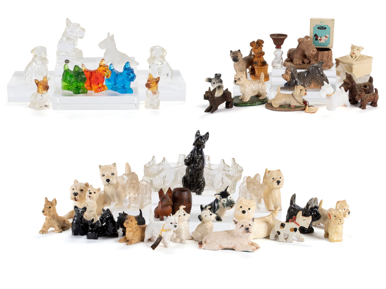 COLLECTION OF TERRIER FIGURINES (1 of 16)