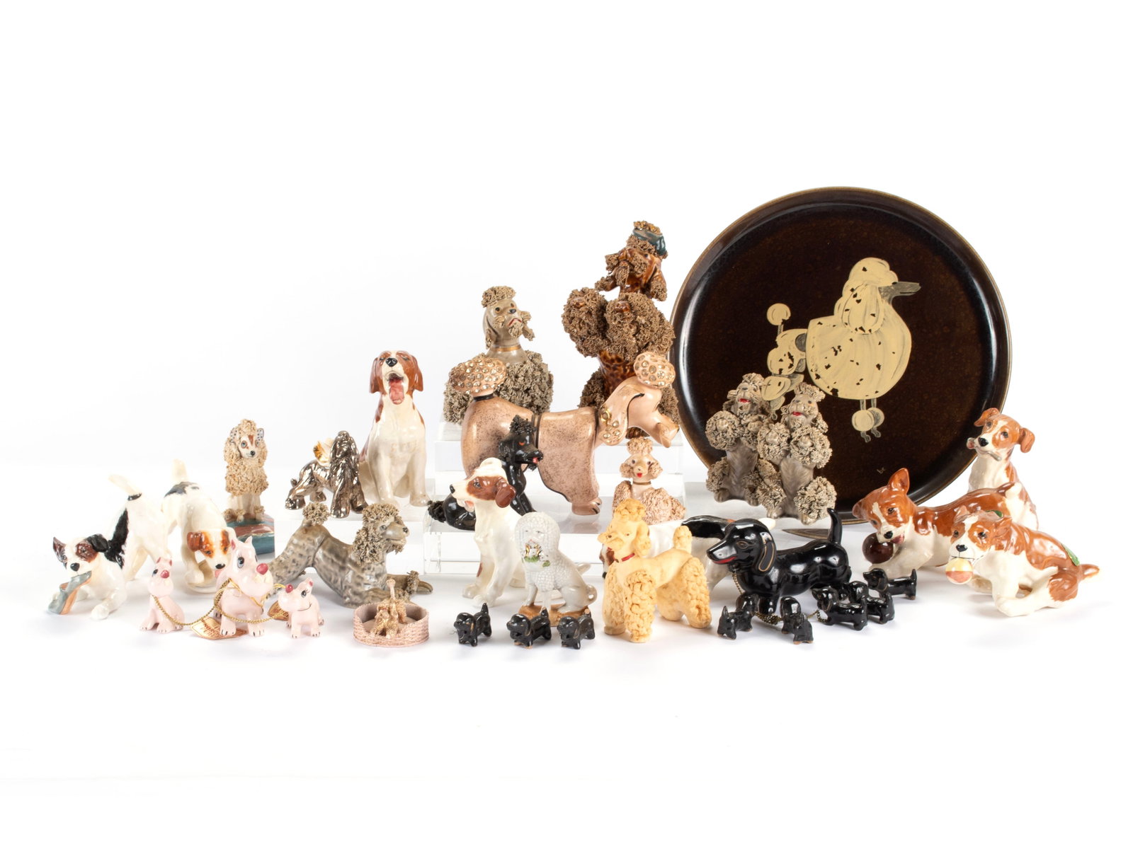COLLECTION OF DOG FIGURINES (1 of 9)