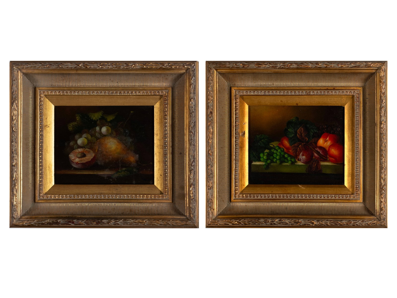 PAIR OF STILL LIFE FRUIT PAINTINGS (1 of 10)