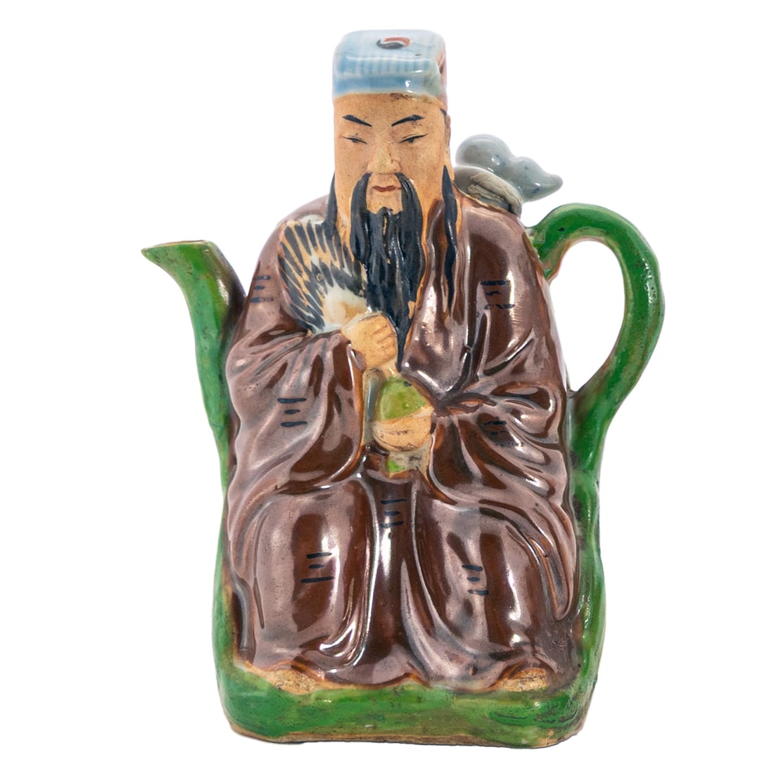 TWO FIGURAL TEAPOTS - 2