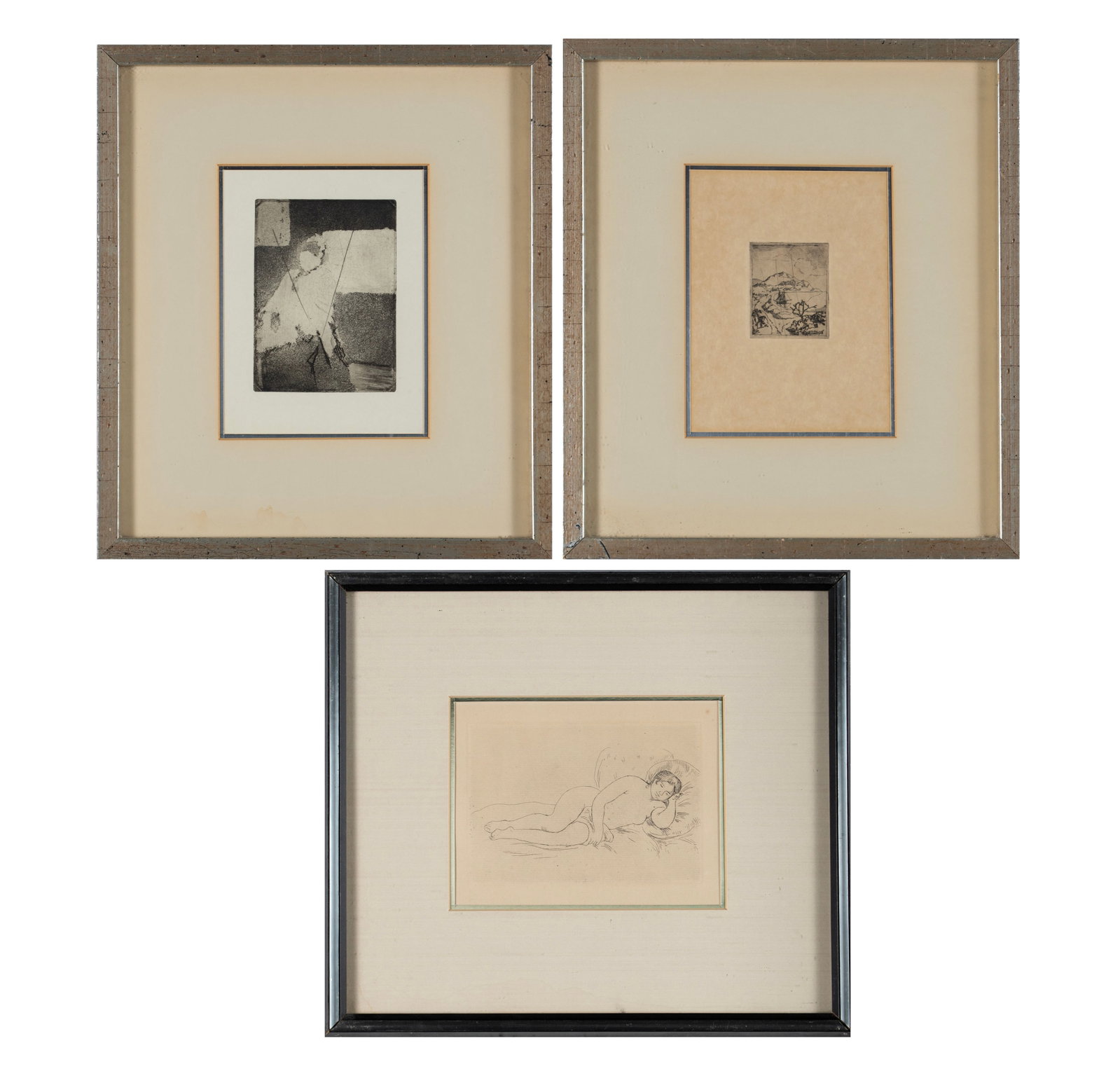 THREE ETCHINGS AFTER DEGAS AND RENOIR (1 of 12)