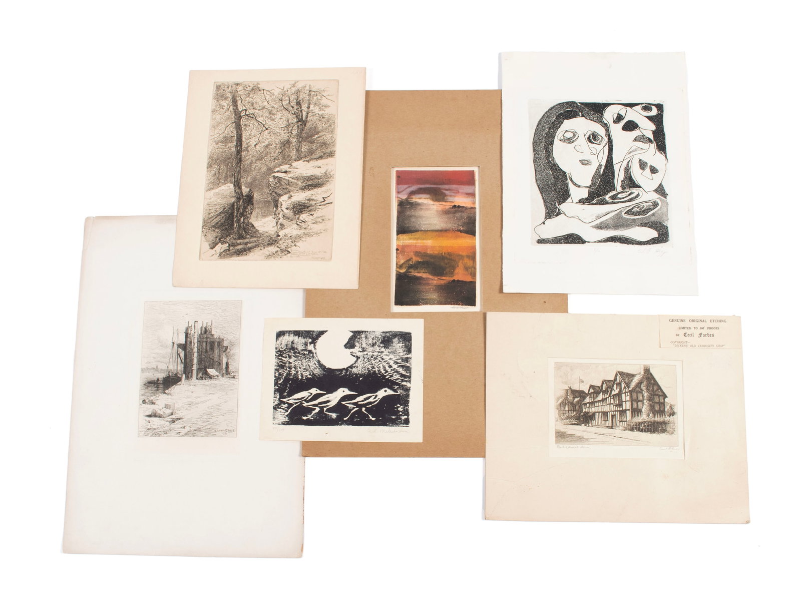 COLLECTION OF UNFRAMED ARTWORK (1 of 8)