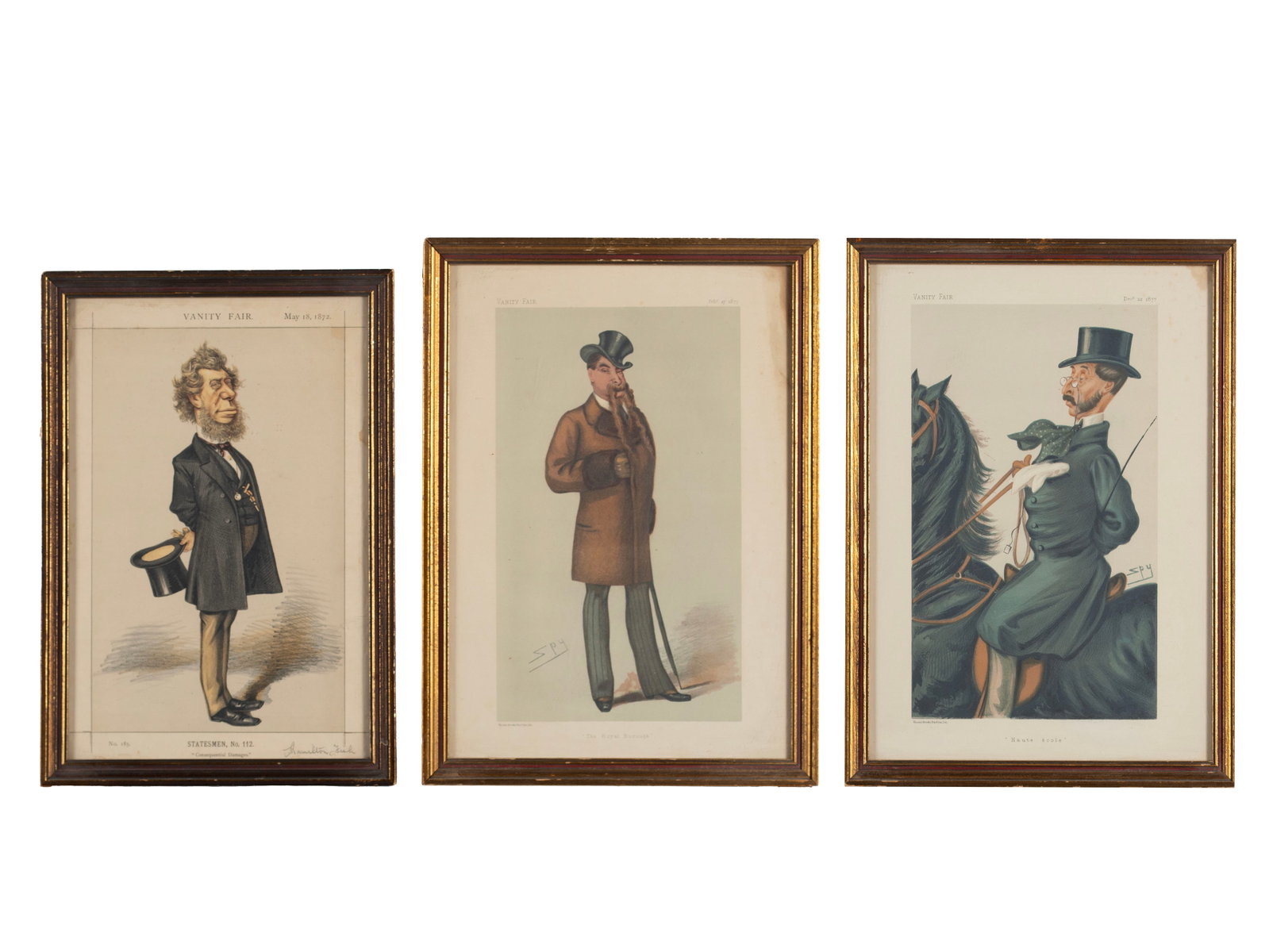 THREE 'VANITY FAIR' CARICATURE LITHOGRAPHS (1 of 8)