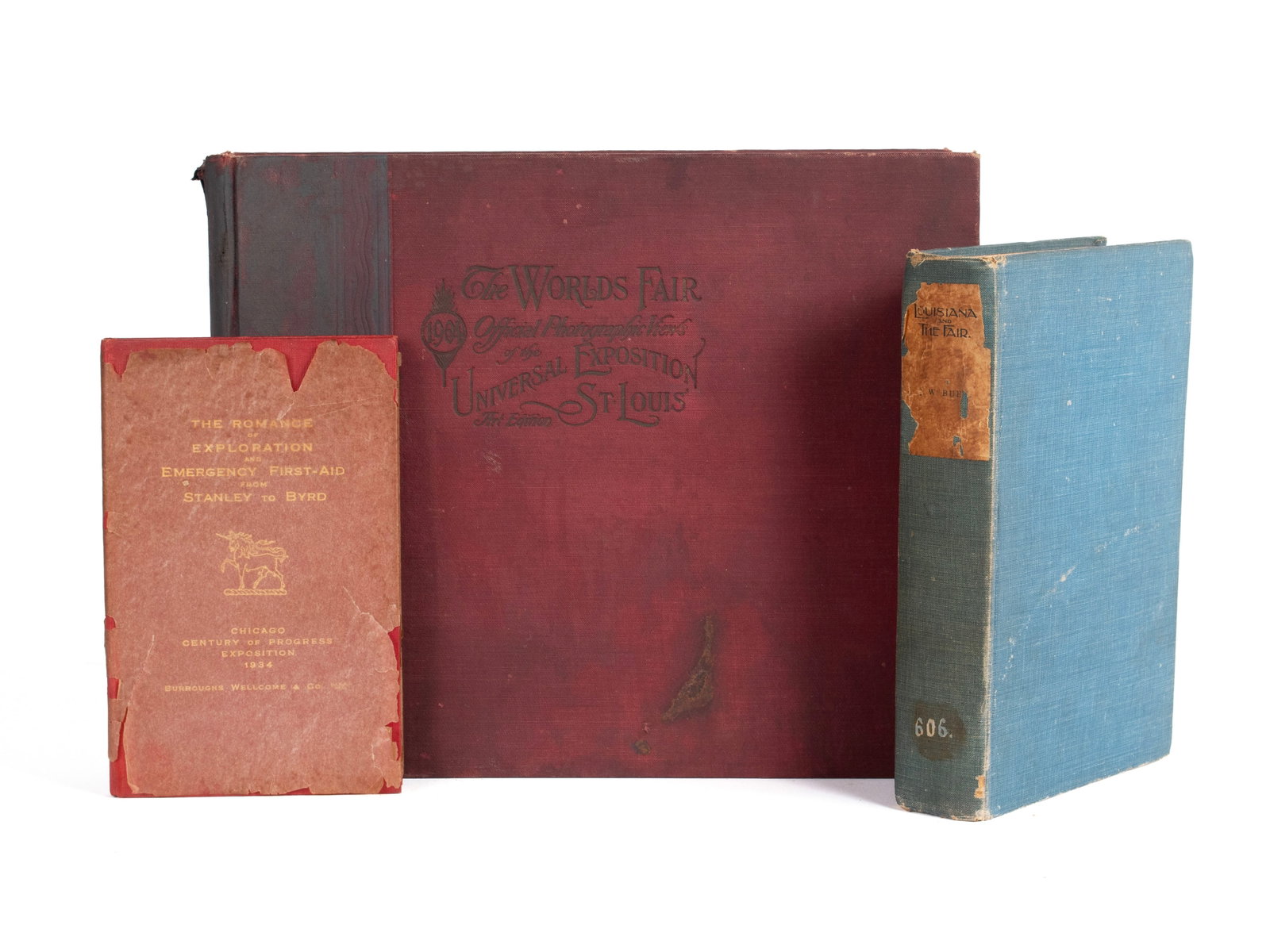 THREE EXPOSITION BOOKS INCLUDING LOUISIANA PURCHASE IN 1904 AND CENTURY OF PROGRESS IN 1934 (1 of 11)