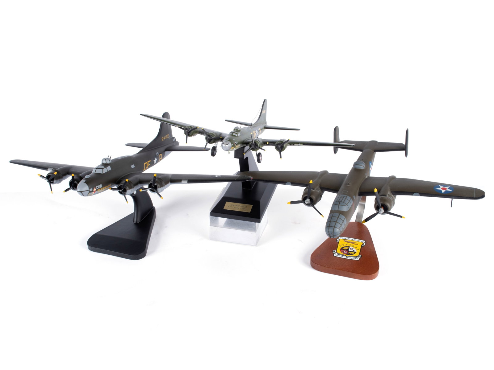 THREE WORLD WAR II MODEL BOMBERS RELATED TO DOOLITTLE'S RAIDERS AND THE MEMPHIS BELLE (1 of 6)