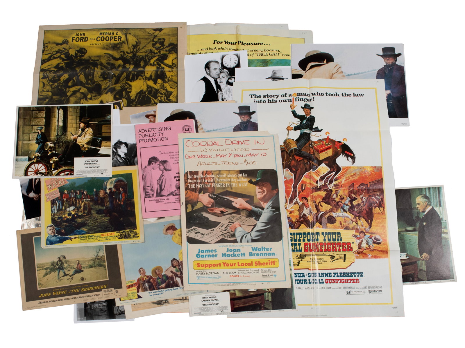 COLLECTION OF UNFRAMED WESTERN MOVIE POSTERS & EPHEMERA (1 of 6)