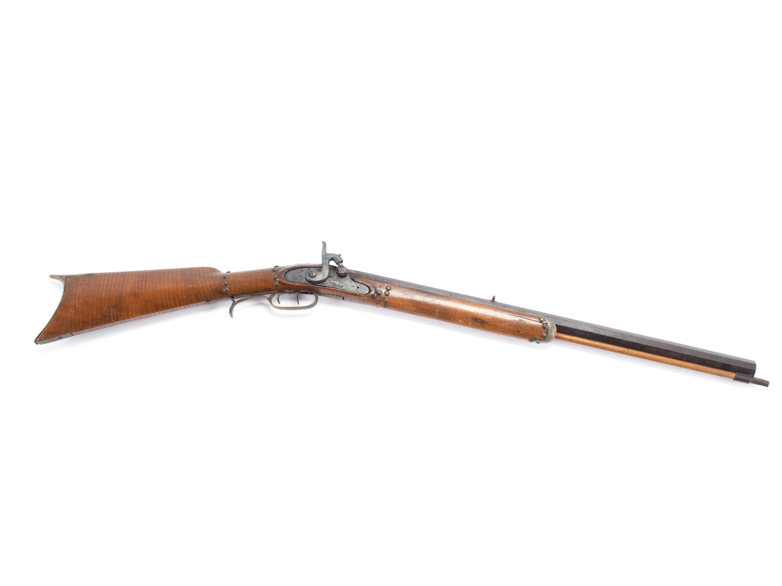 PENNSYLVANIA HALF-STOCK TRADE RIFLE BY HENRY E. LEMAN (1 of 9)