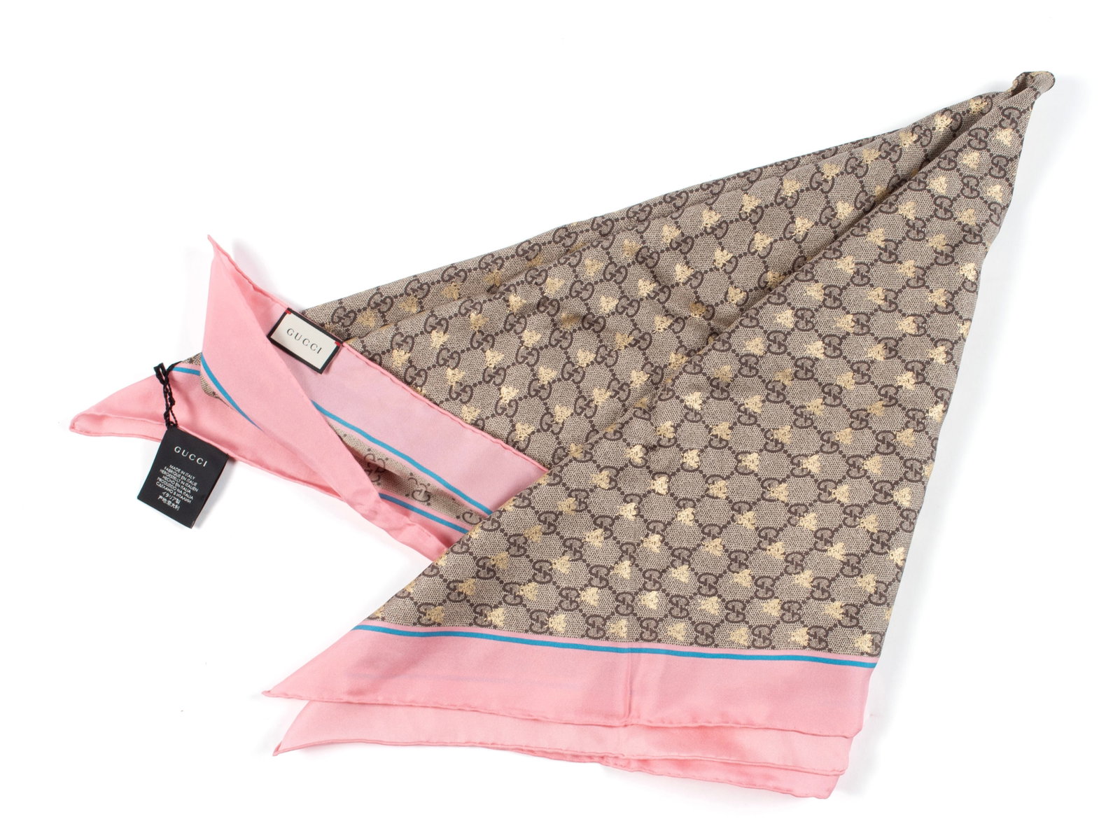 GUCCI MONOGRAM BEE SCARF - 3