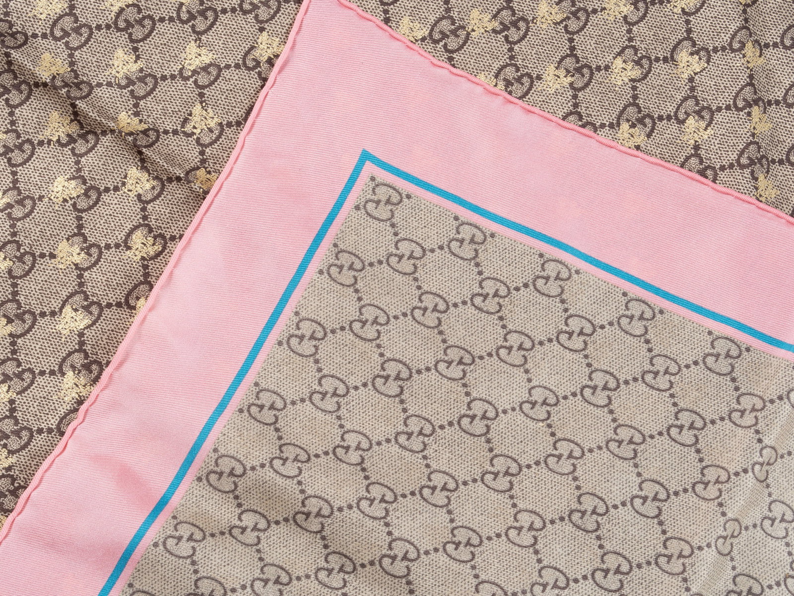 GUCCI MONOGRAM BEE SCARF - 7