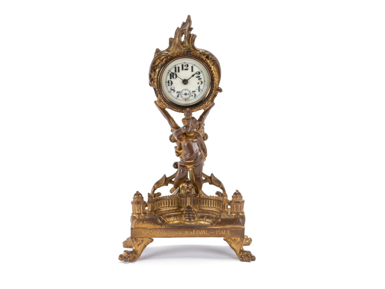 ST. LOUIS WORLD'S FAIR CASCADES FESTIVAL HALL MANTEL CLOCK (1 of 10)