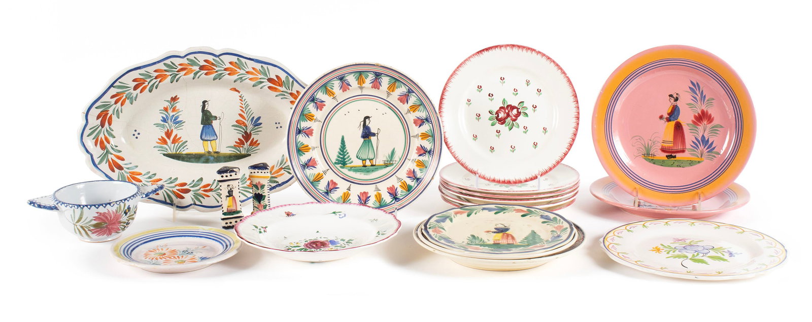 COLLECTION OF QUIMPER AND OTHER FRENCH FAIENCE (1 of 16)