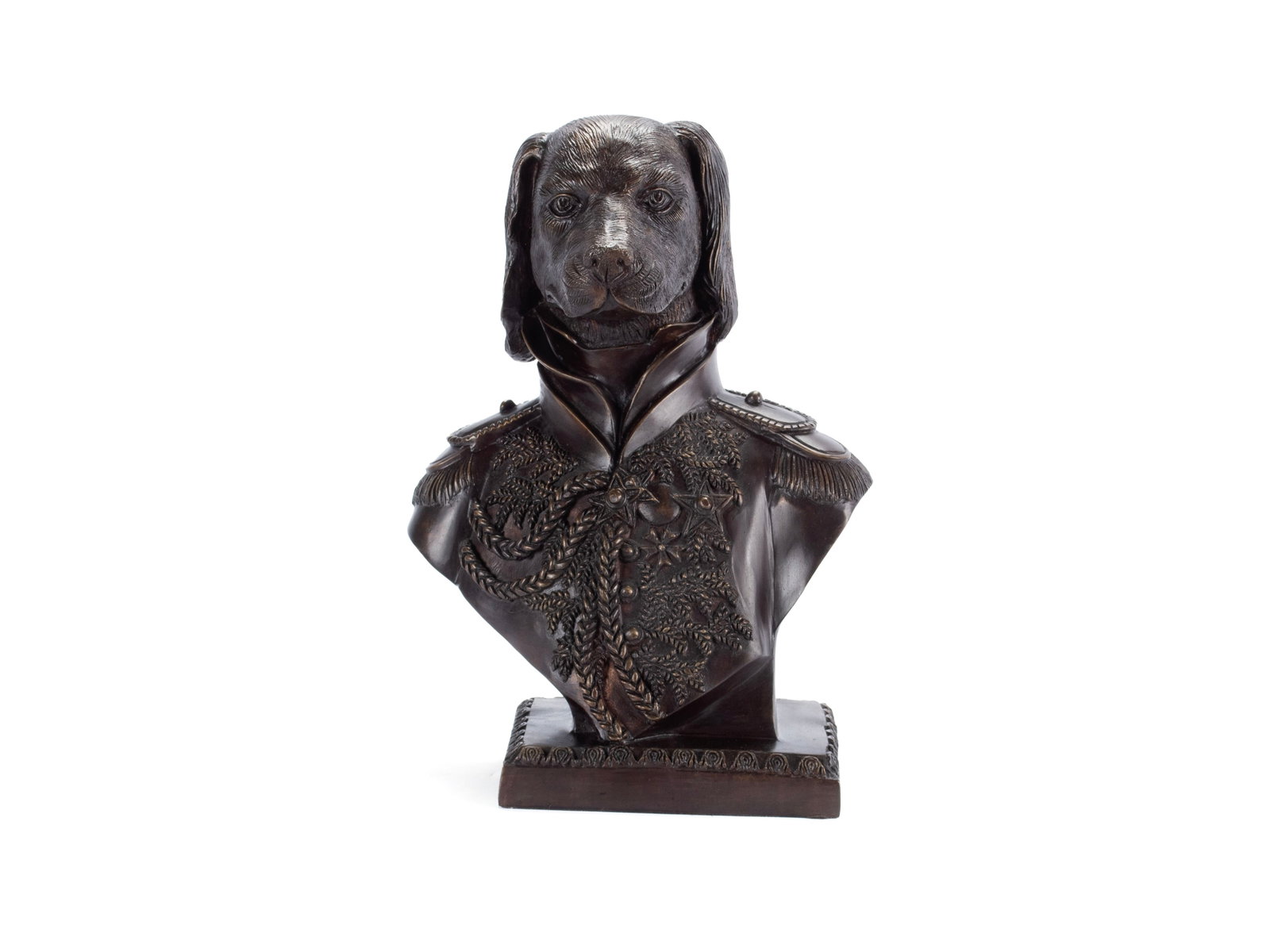 MAITLAND SMITH BRONZE DOG BUST (1 of 10)