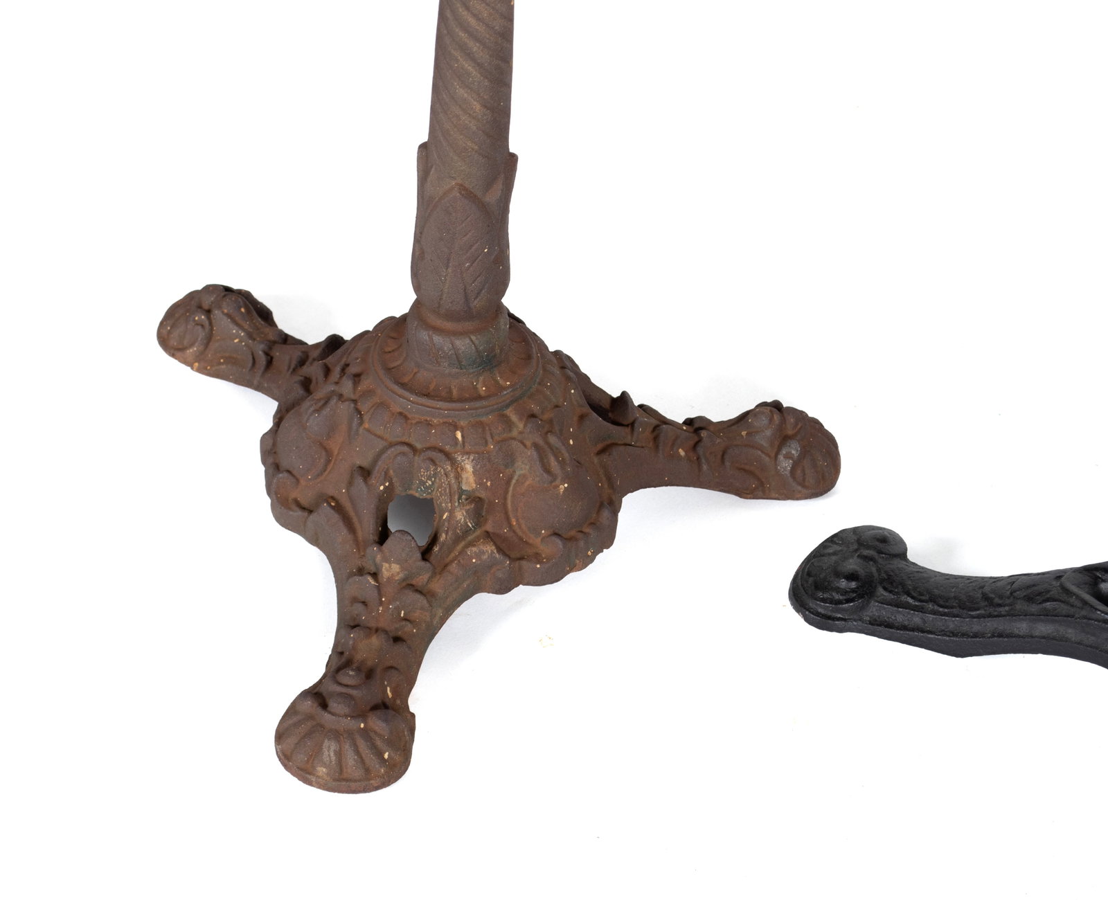 TWO CAST IRON TABLE BASES - 2
