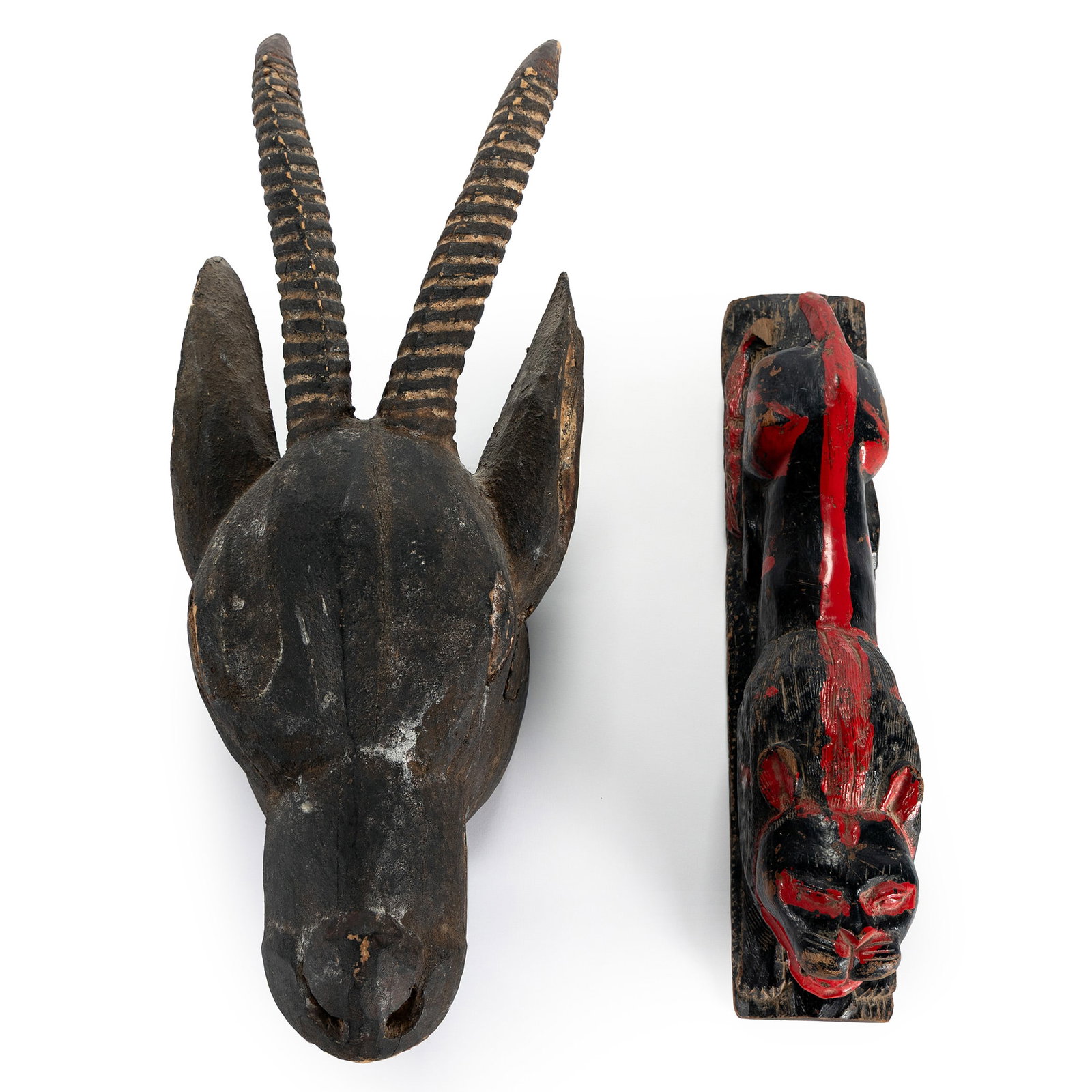 TWO AFRICAN WOODEN CARVINGS (1 of 8)