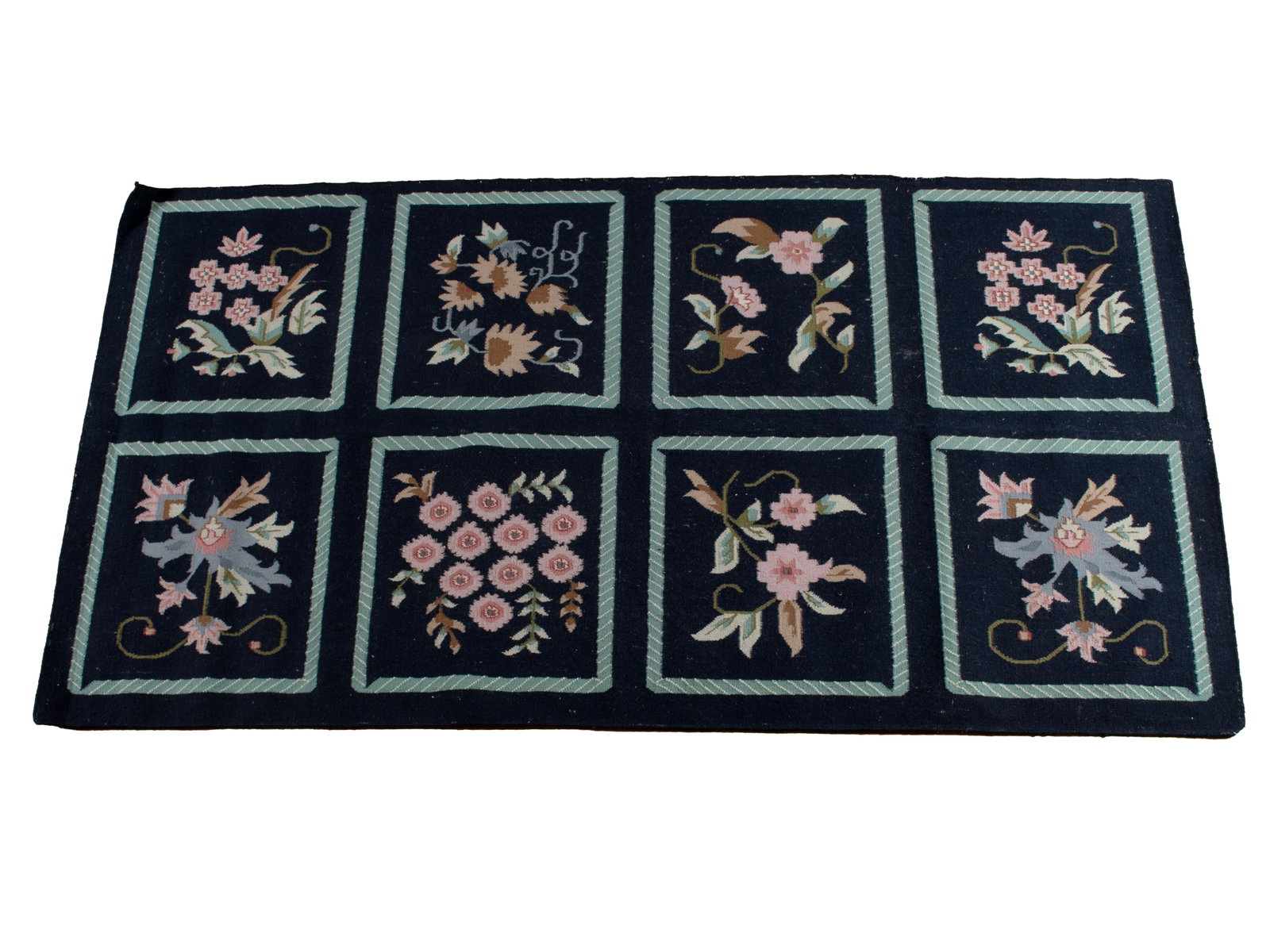 DHURRIE FLATWEAVE HALL RUG (1 of 7)