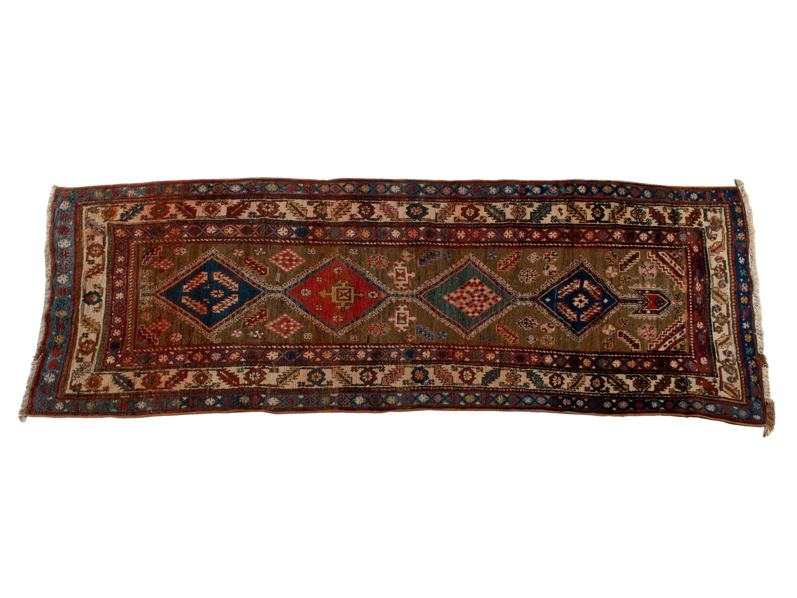ANTIQUE CAUCASIAN LONG RUG (1 of 7)