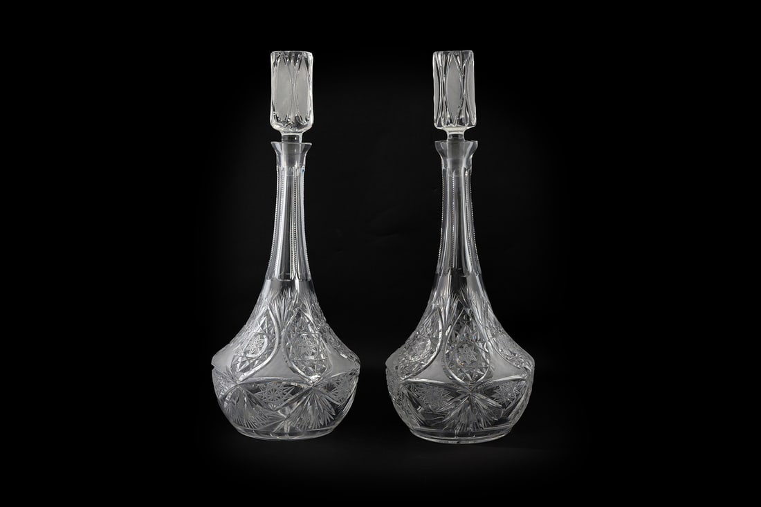 FOUR CUT CRYSTAL ITEMS - 2