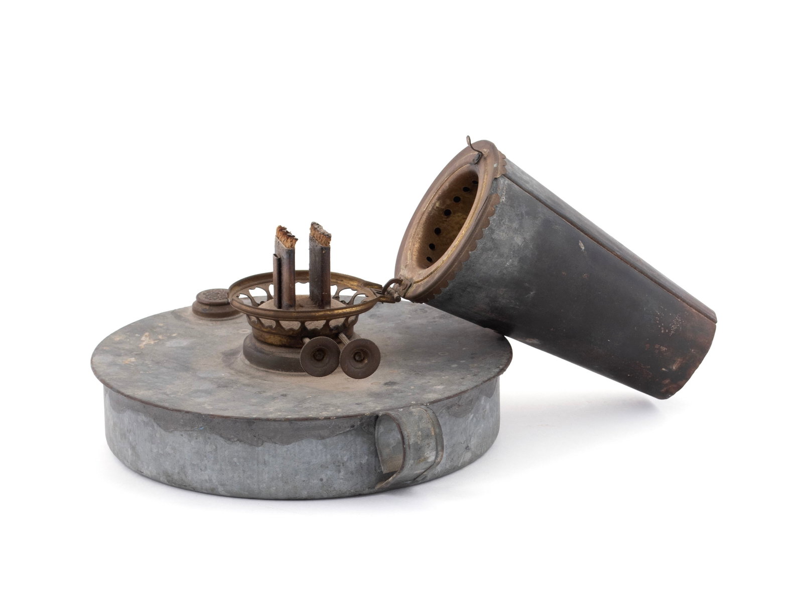 EARLY TIN BROODER LAMP - 6