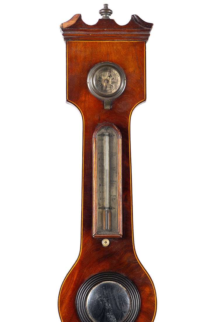 GEORGIAN WHEEL BAROMETER - 3