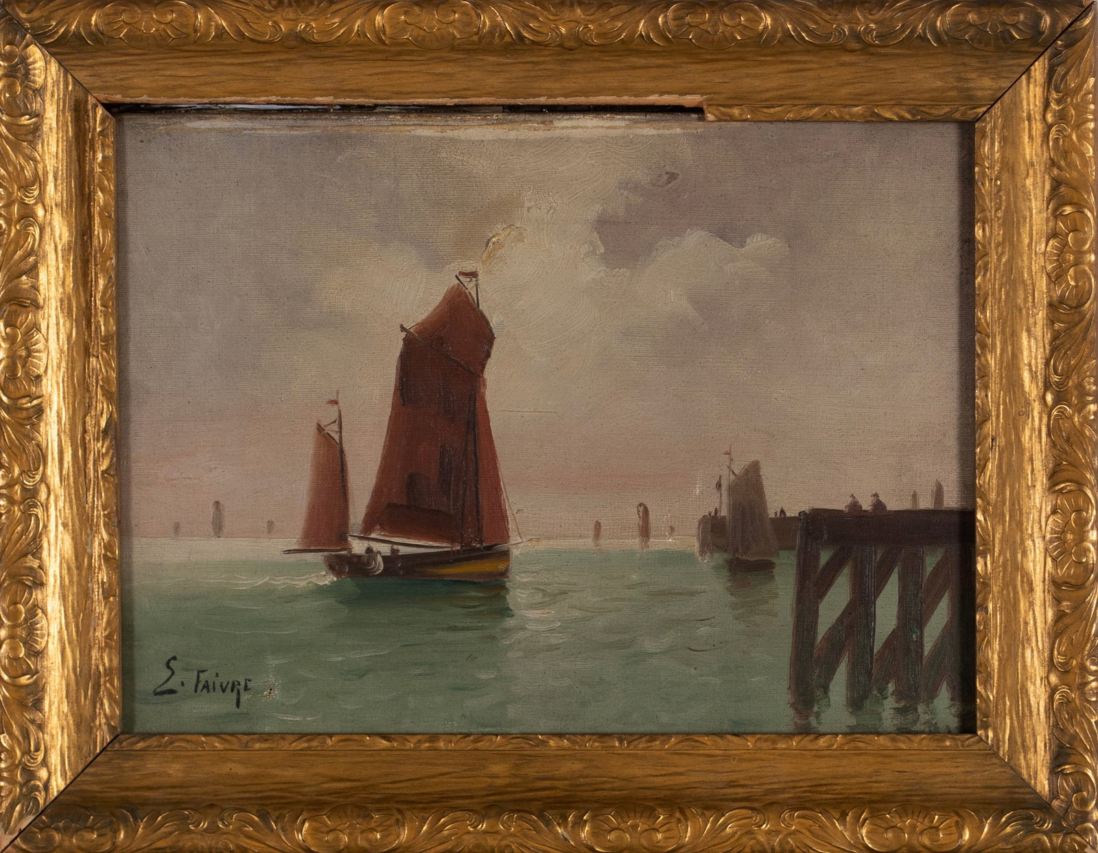 SEASCAPE, SIGNED 'E FAIVRE' - 2