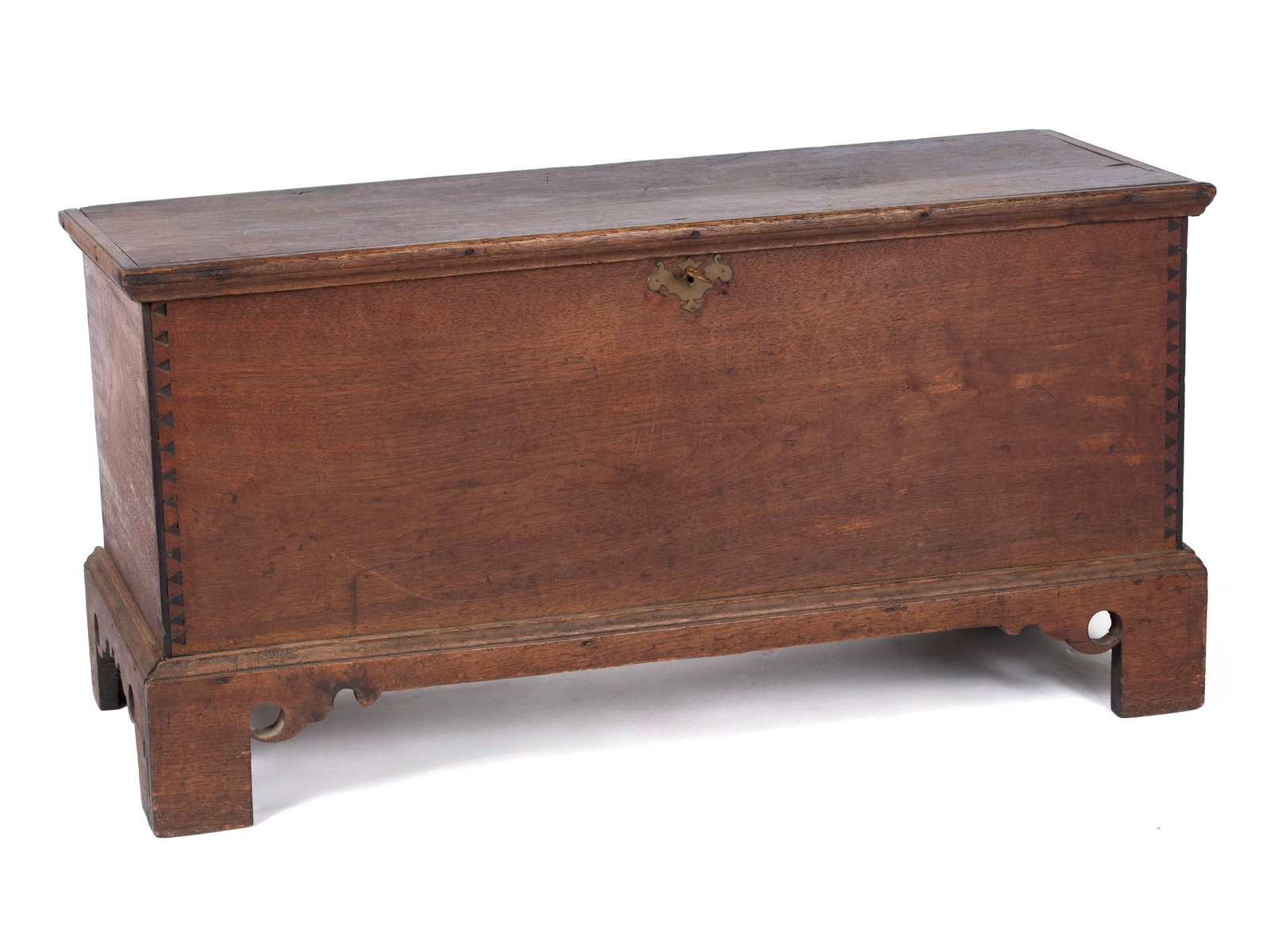 WALNUT CHIPPENDALE BLANKET CHEST (1 of 12)
