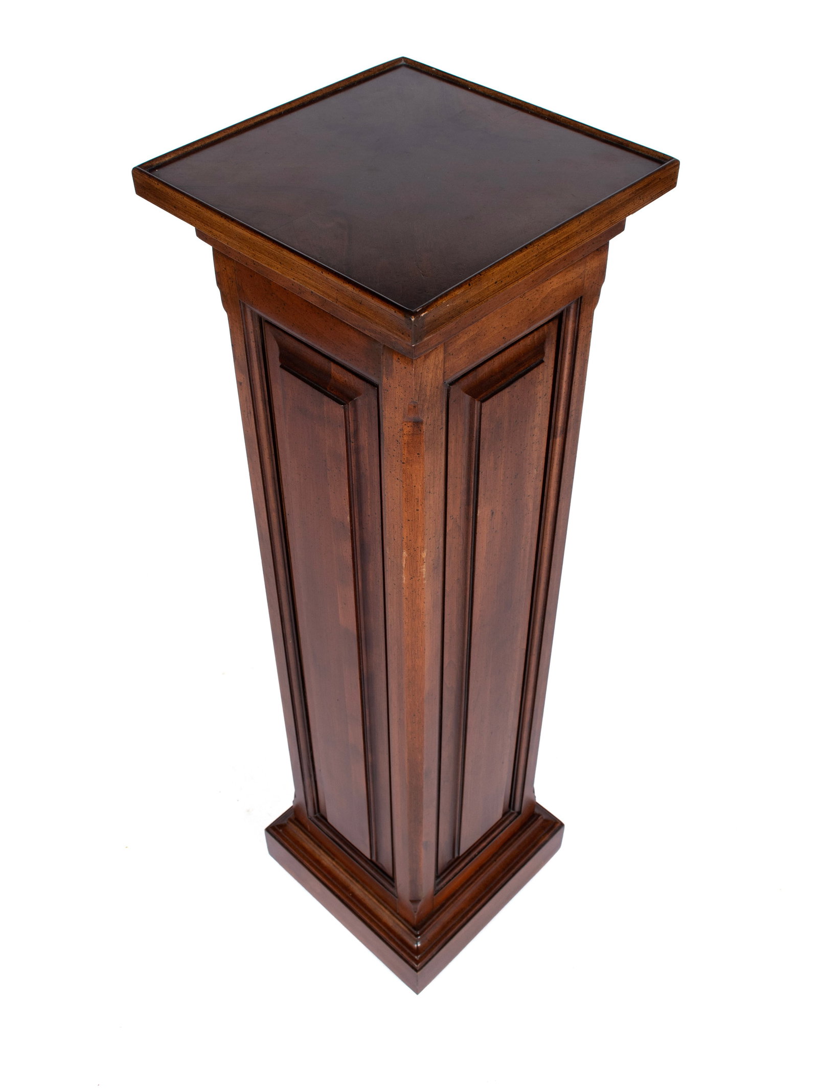 WALNUT COLUMN PEDESTAL - 2