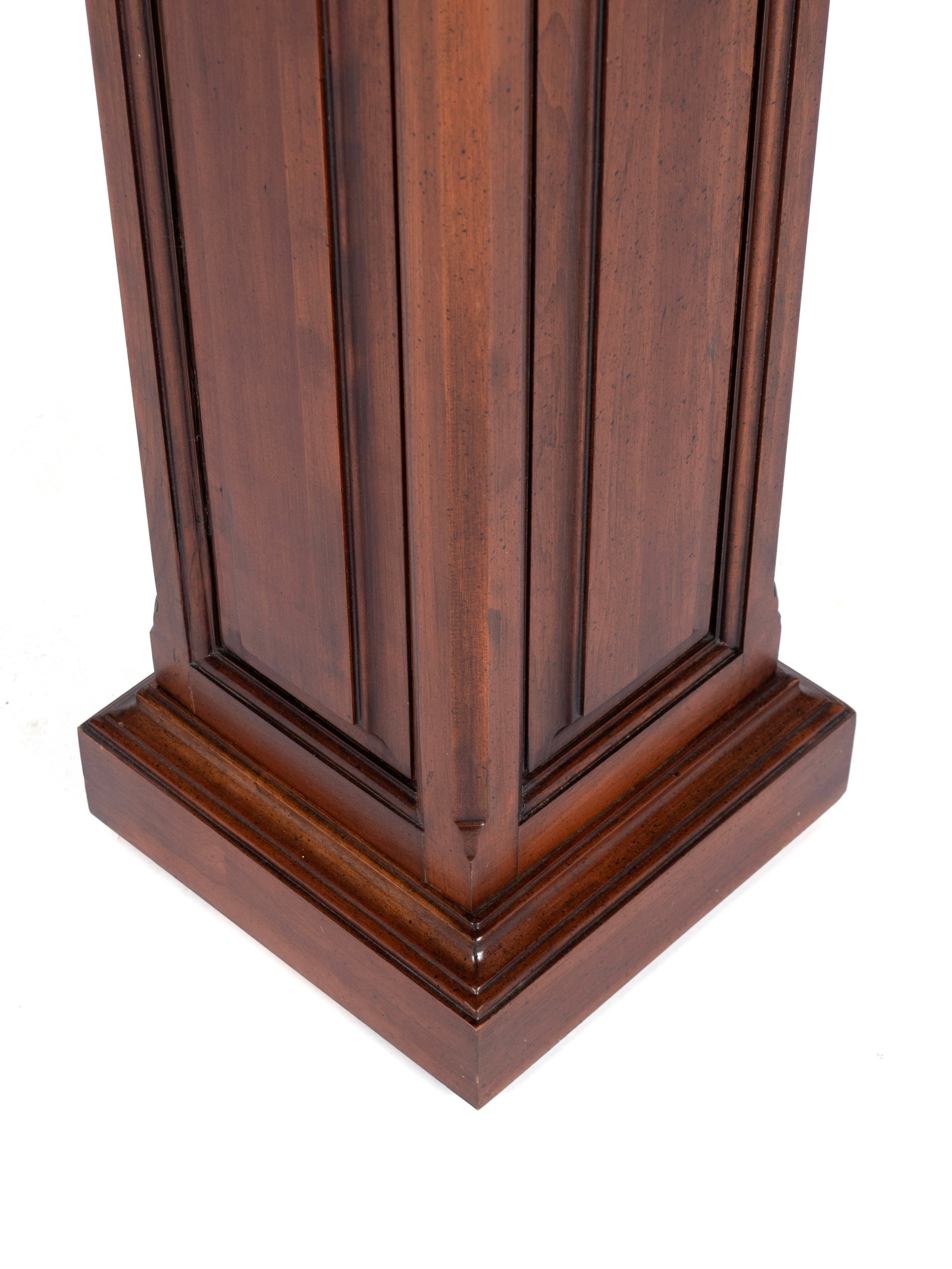 WALNUT COLUMN PEDESTAL - 4