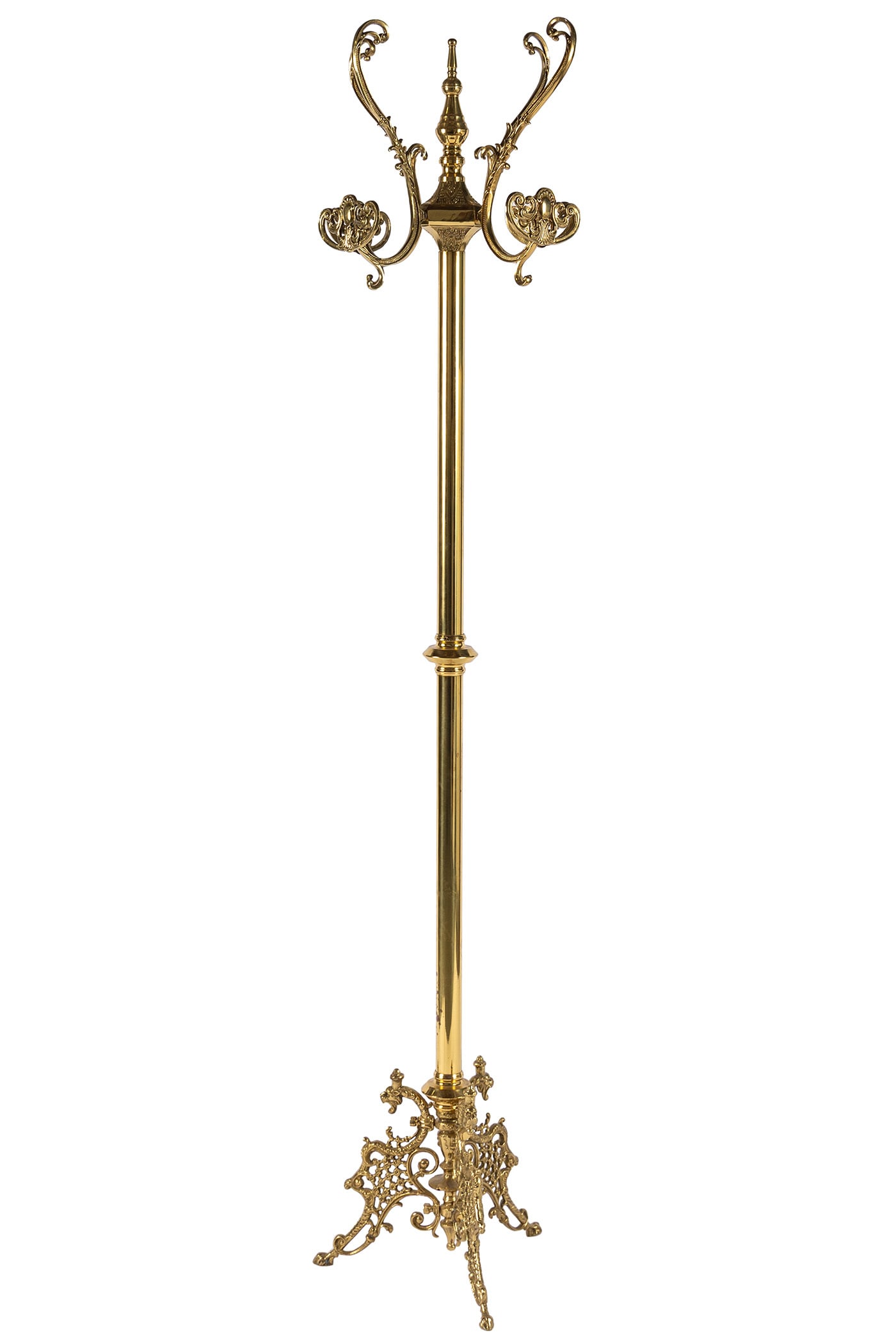 ROCOCO STYLE BRASS COAT RACK (1 of 4)