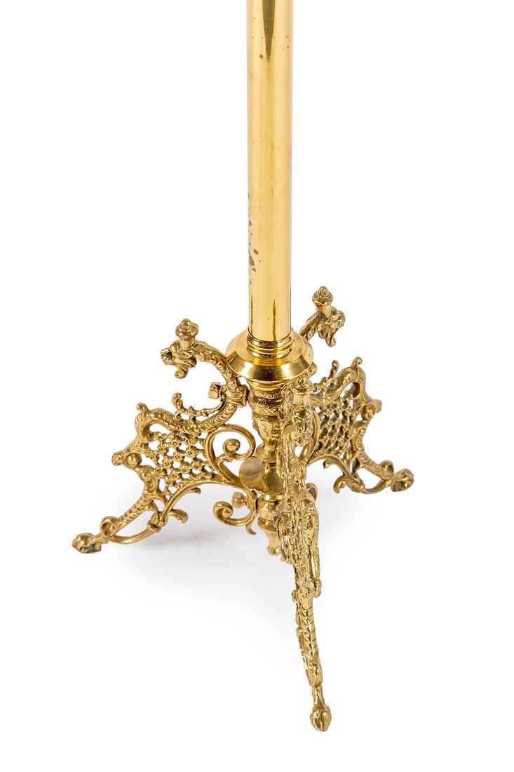 ROCOCO STYLE BRASS COAT RACK - 3
