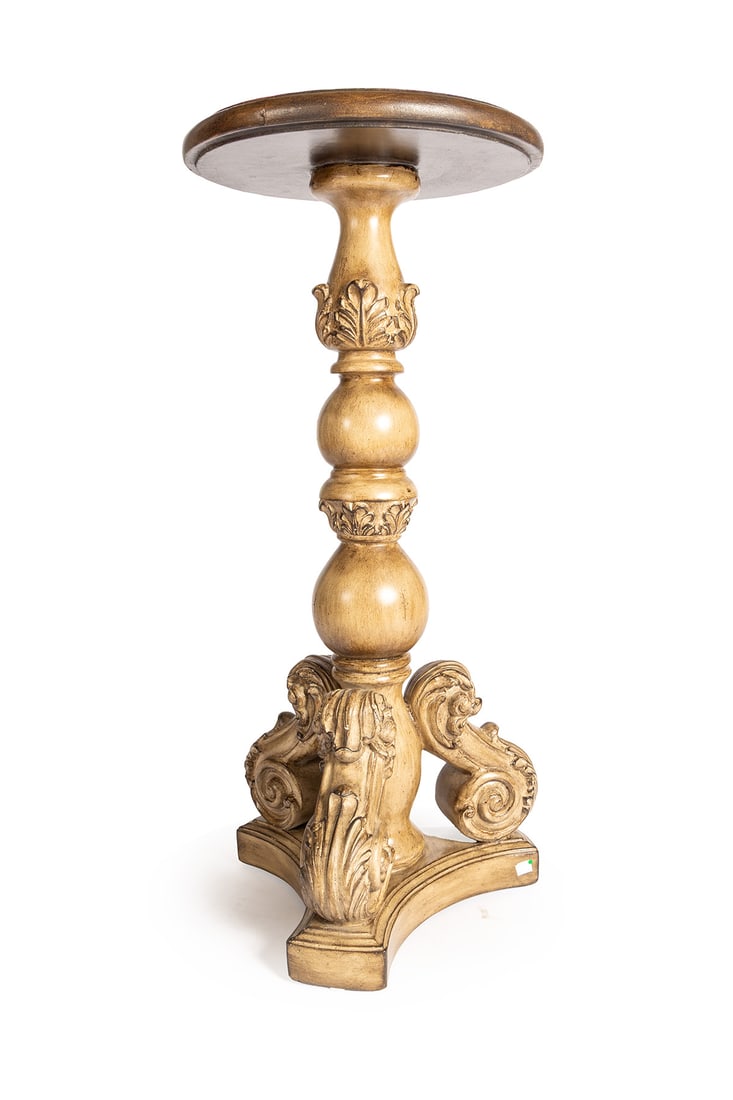 BAROQUE STYLE PEDESTAL TABLE - 2