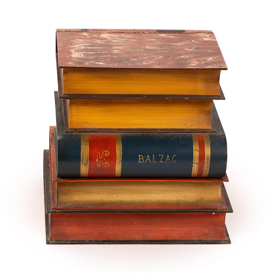 TOLEWARE BOOK FORM SIDE TABLE - 4
