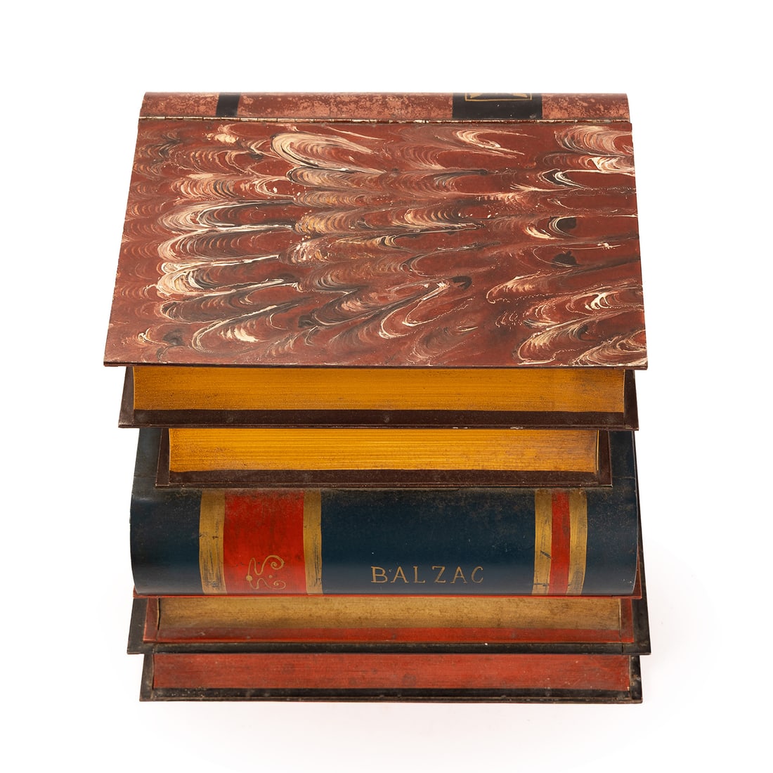 TOLEWARE BOOK FORM SIDE TABLE - 5