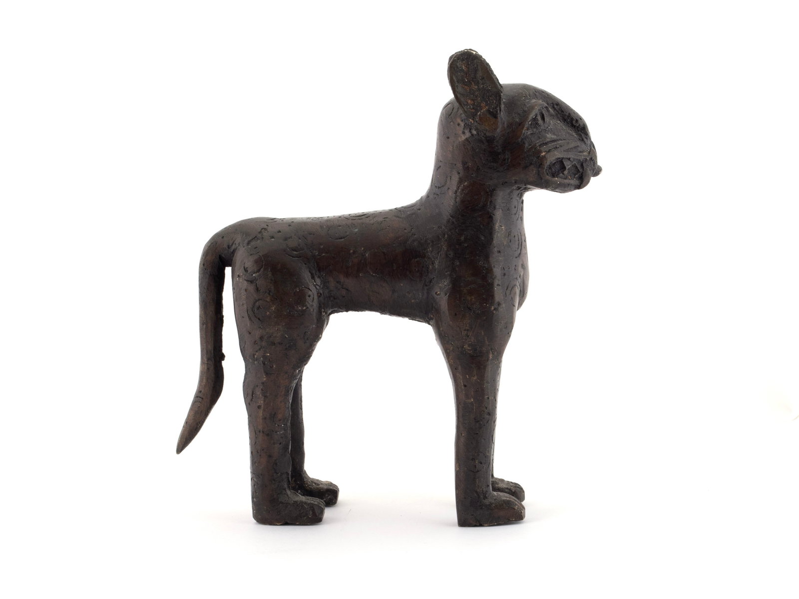 BENIN BRONZE LEOPARD - 6