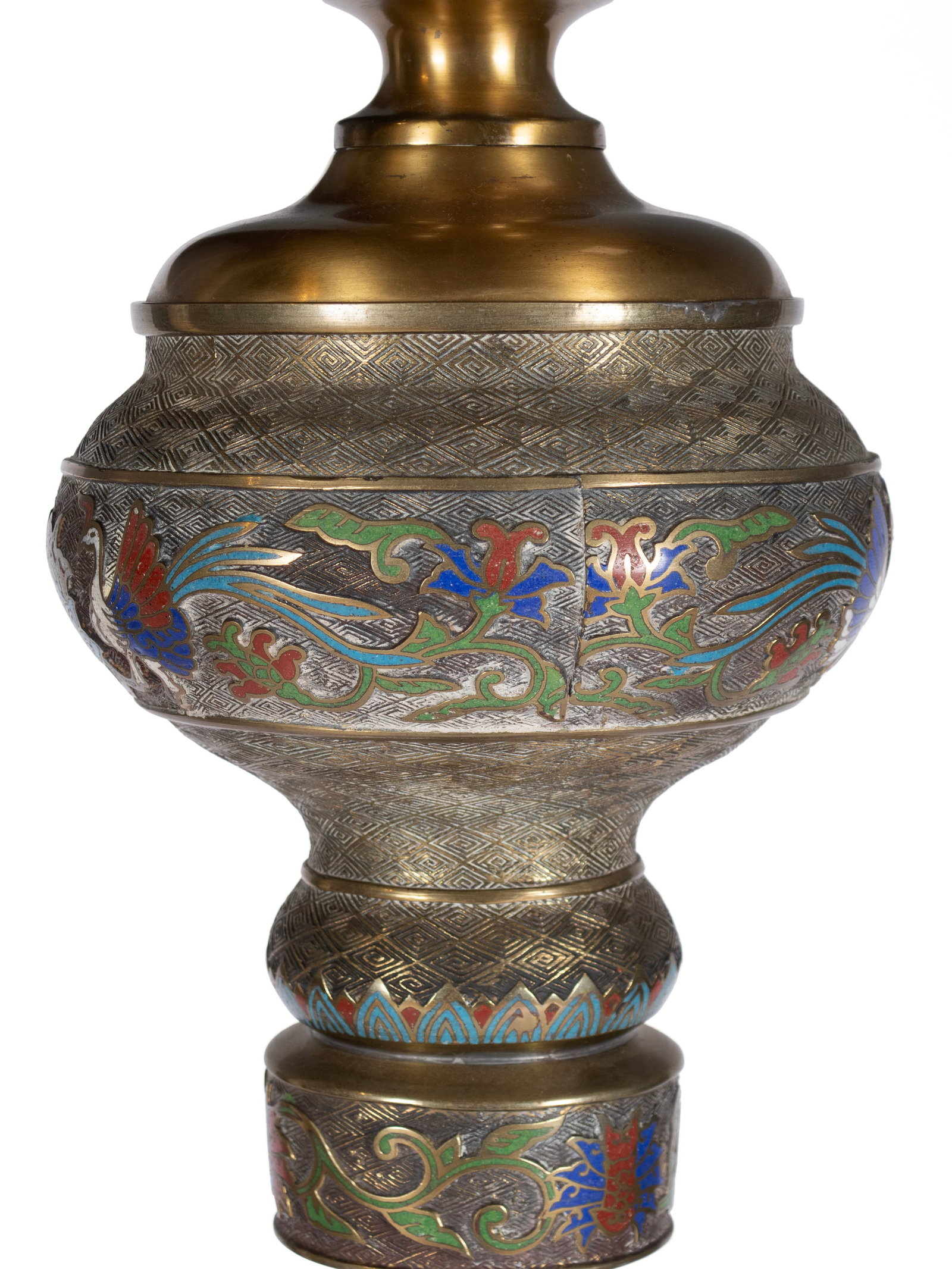 CHAMPLEVE TORCHERE FLOOR LAMP - 2