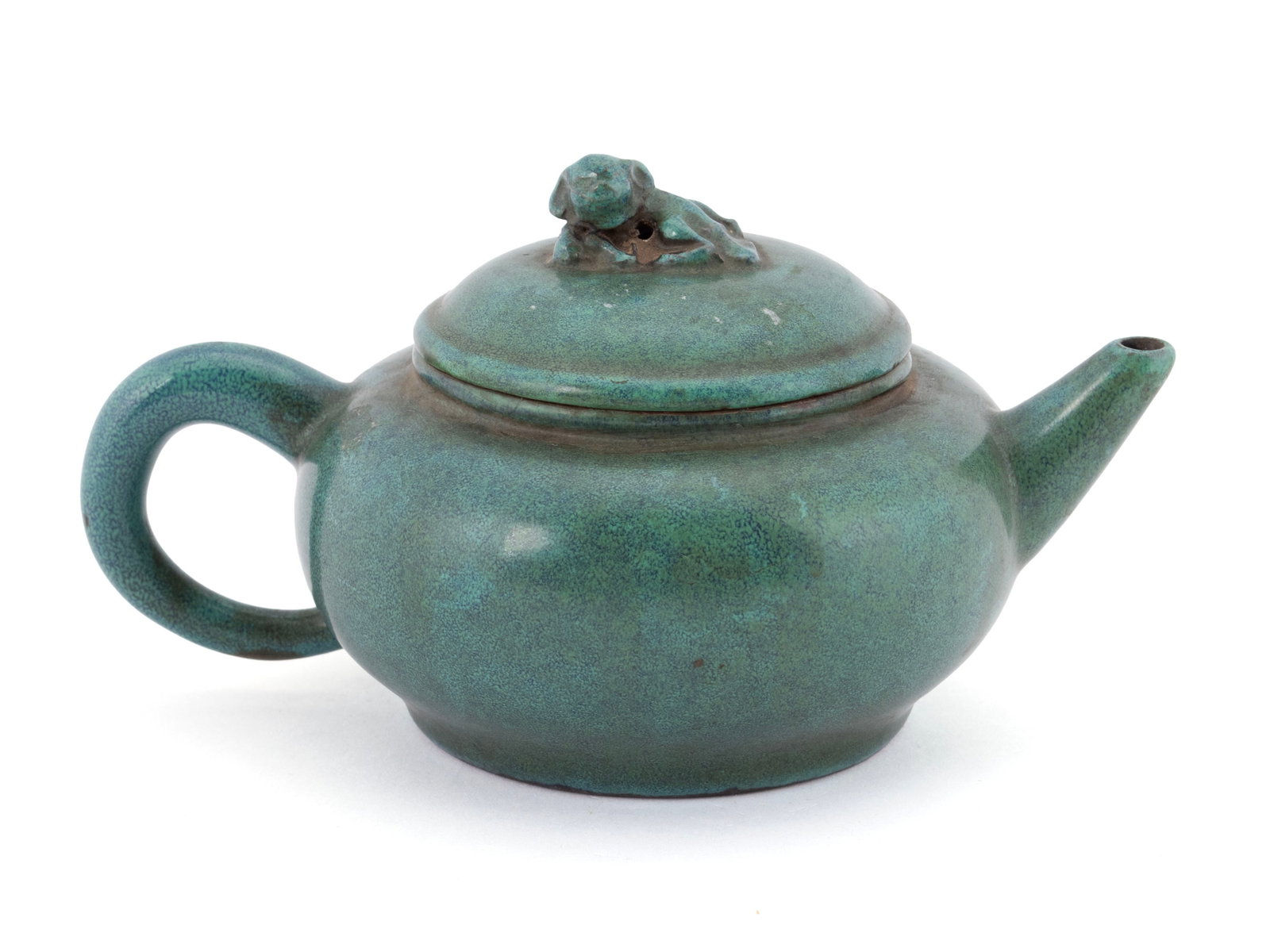 GREEN GLAZE YIXING TEAPOT (1 of 8)