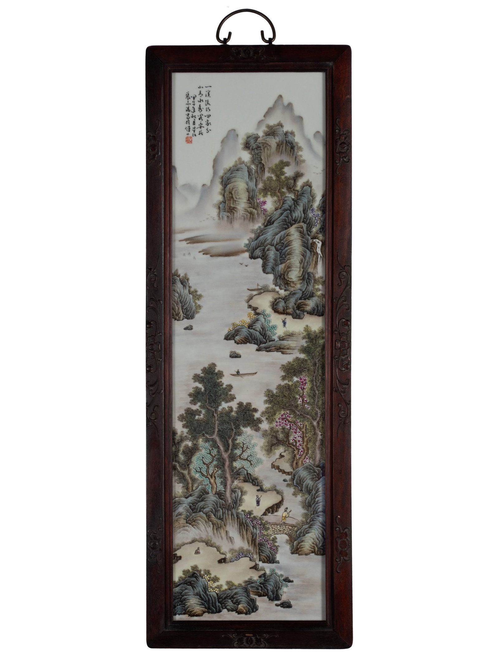 CHINESE PORCELAIN PLAQUE (1 of 6)