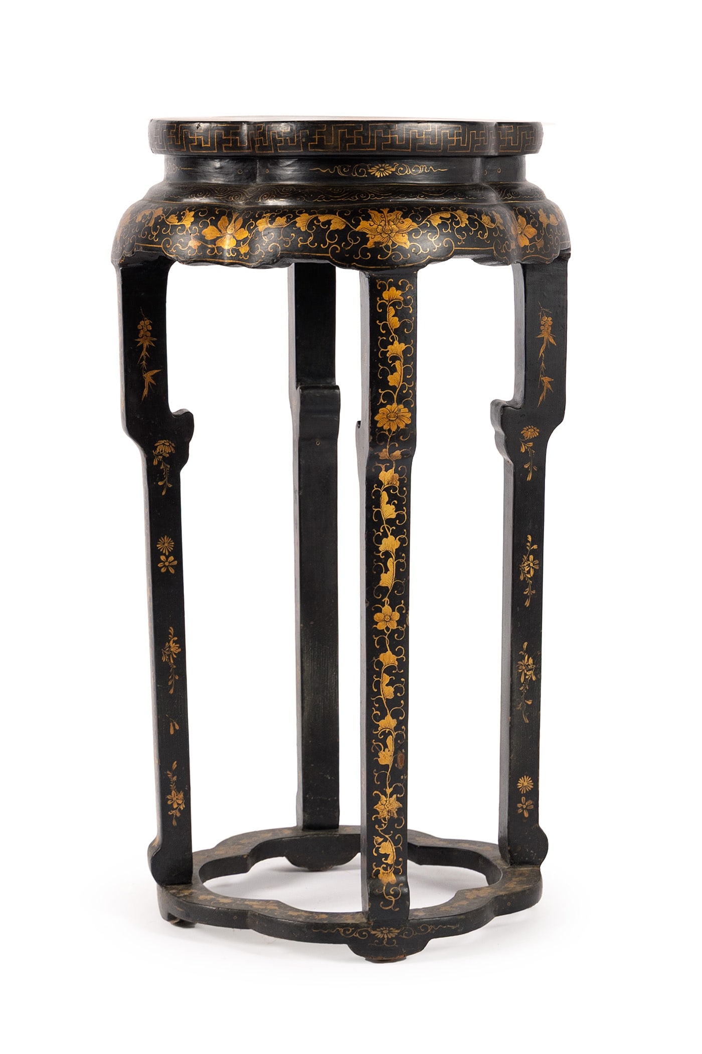 LACQUERED PEDESTAL TABLE (1 of 5)
