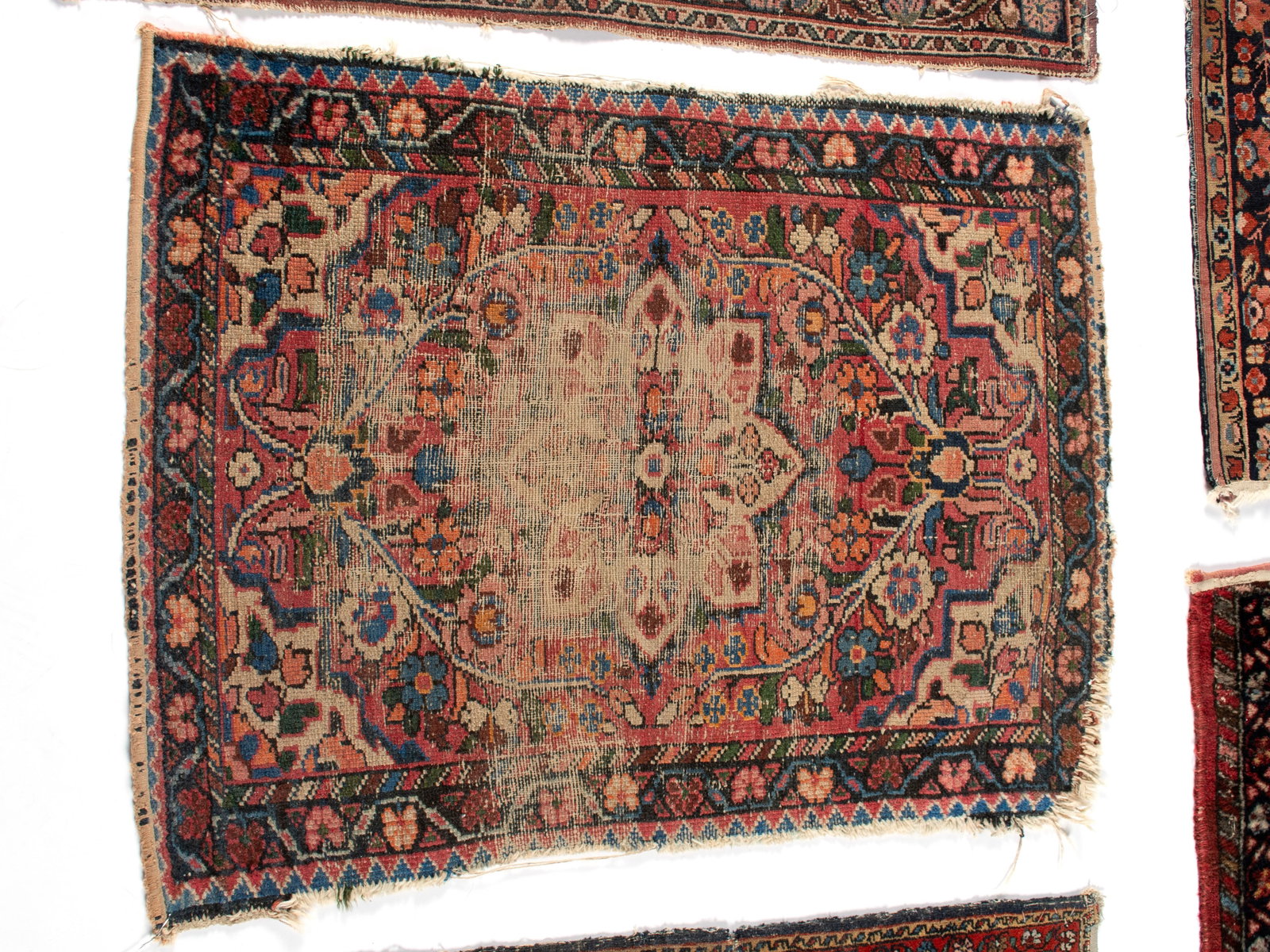 FIVE ASSORTED PERSIAN THROW RUGS - 4